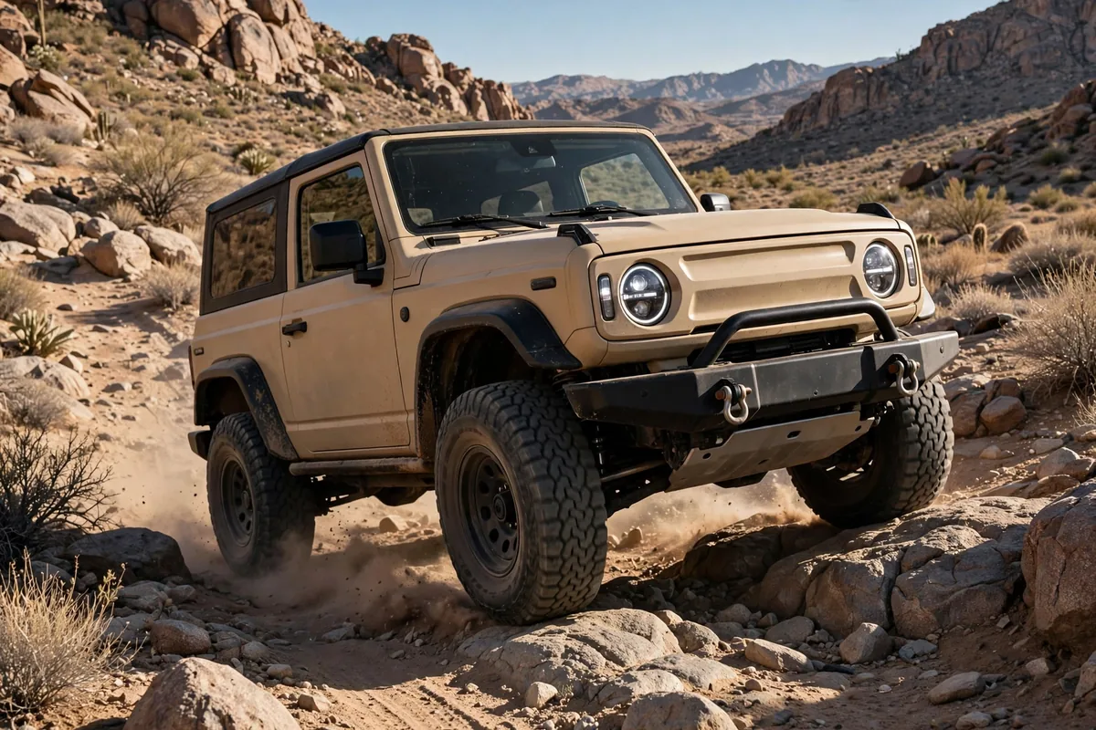 Jeep Wrangler 2.0T en pista off-road