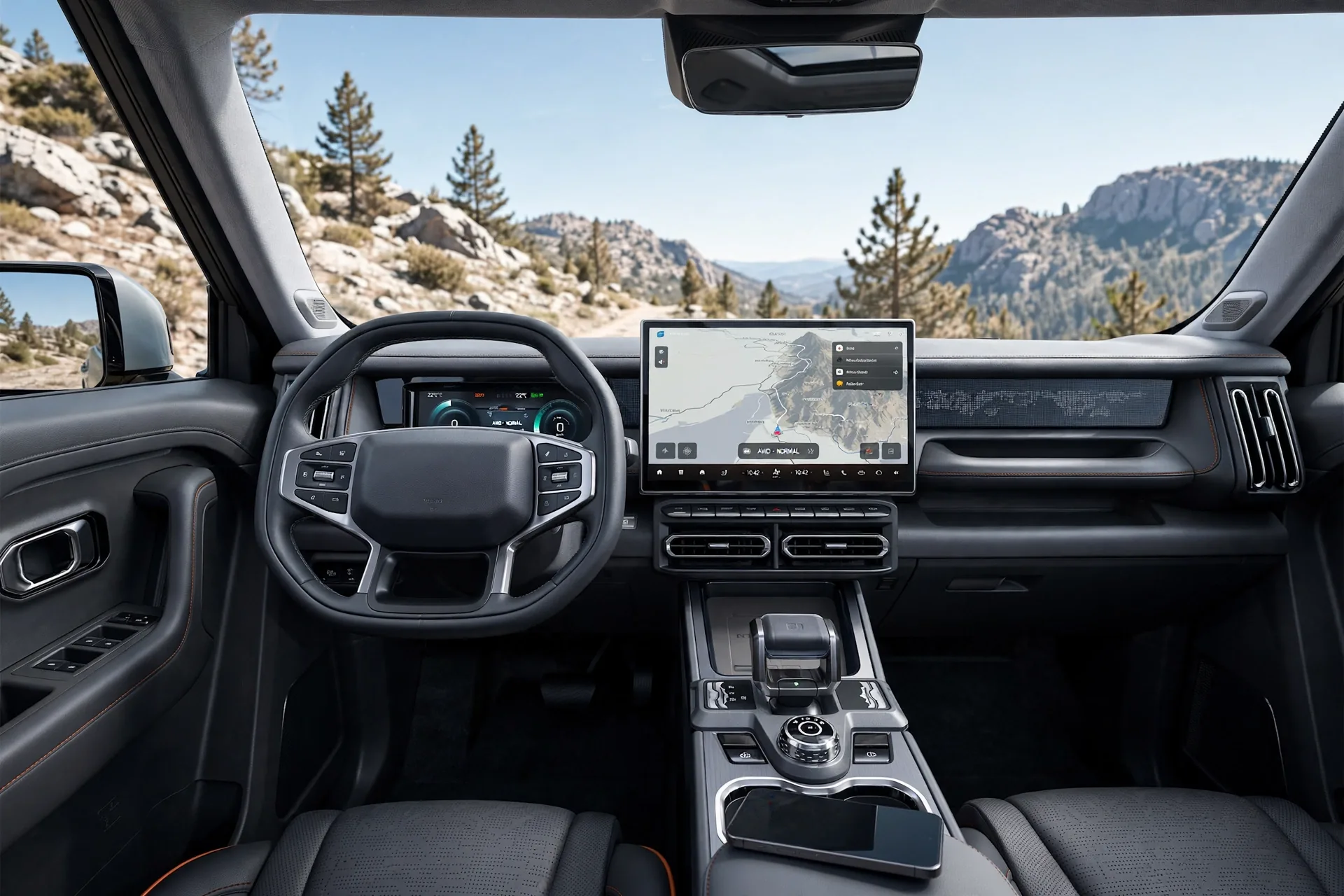 Interior oficial del Jetour T1
