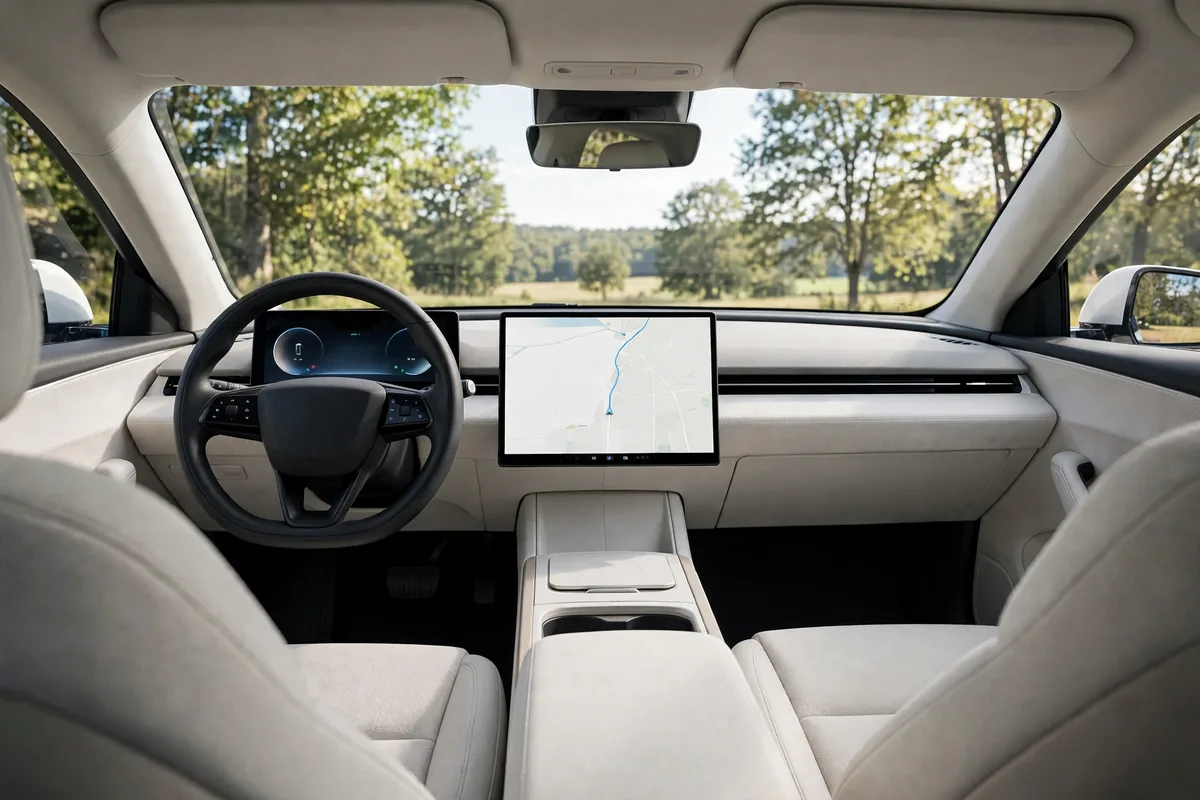 Interior oficial del KGM Korando e-Motion