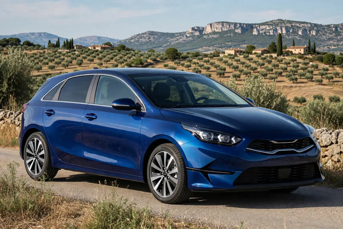 Kia Ceed 1.0 T-GDi, vista tres cuartos delantera