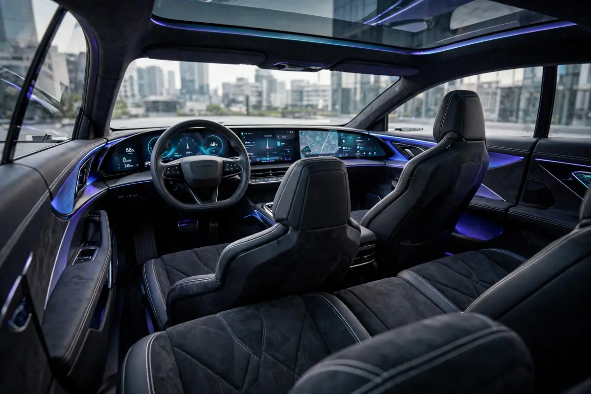 Interior oficial del Kia EV6 GT-Line 84 kWh RWD