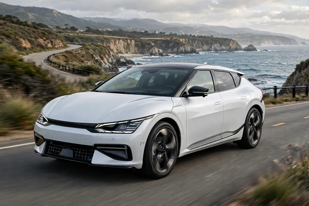 Kia EV6 GT-Line, vista tres cuartos delantera