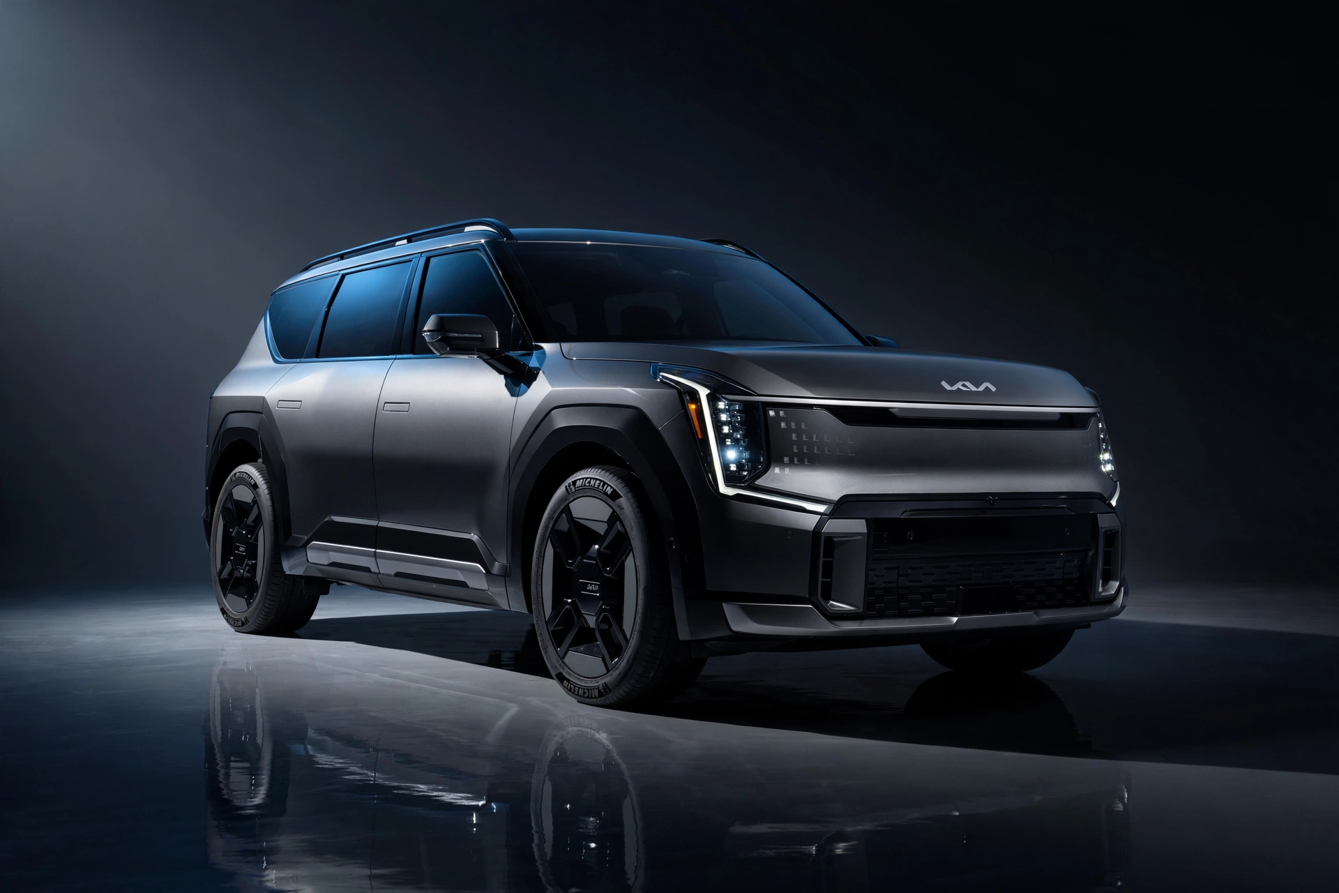 Kia EV9 AWD GT-Line, vista frontal