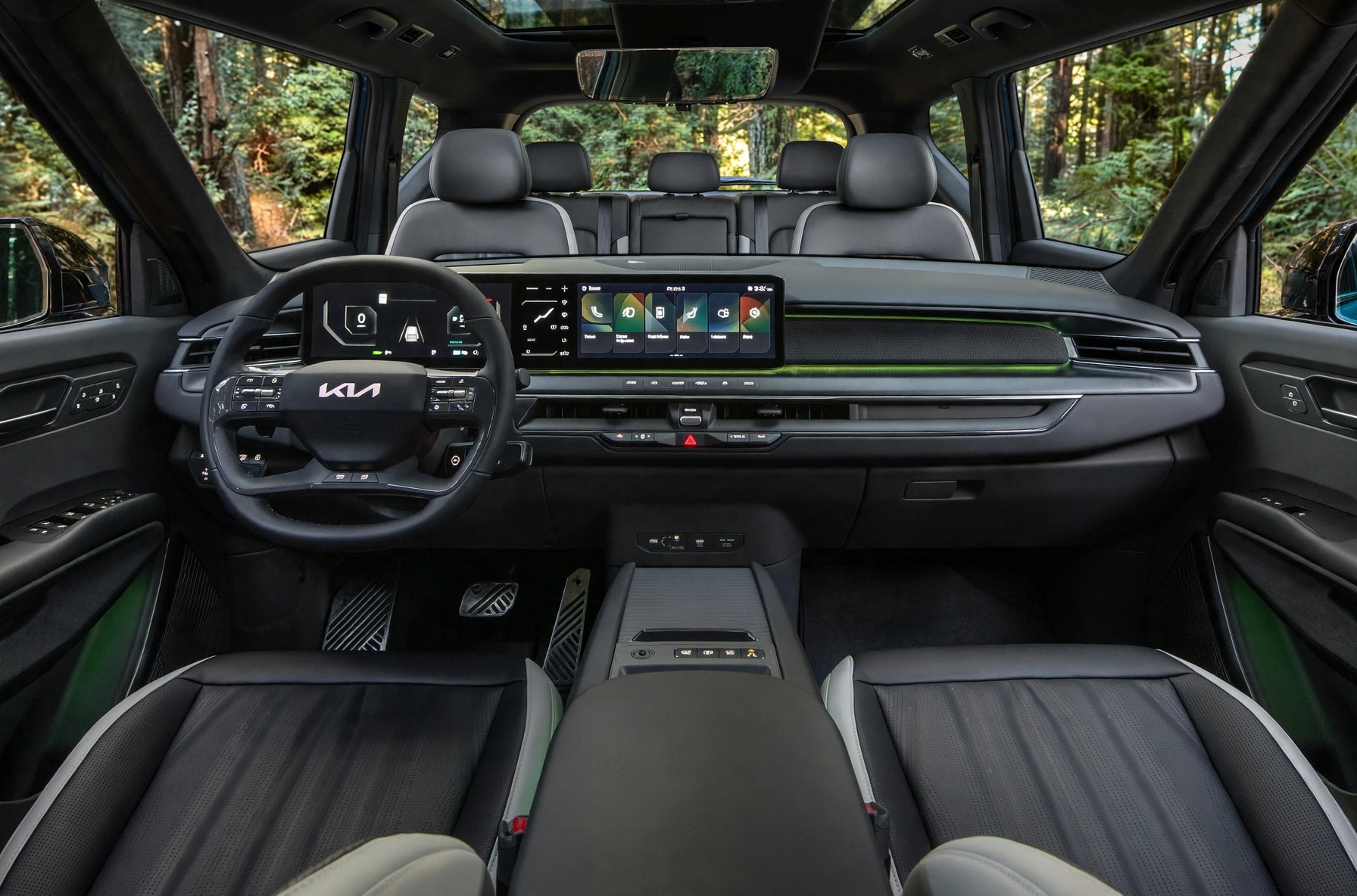 Interior oficial del Kia EV9 AWD GT-Line 7 plazas