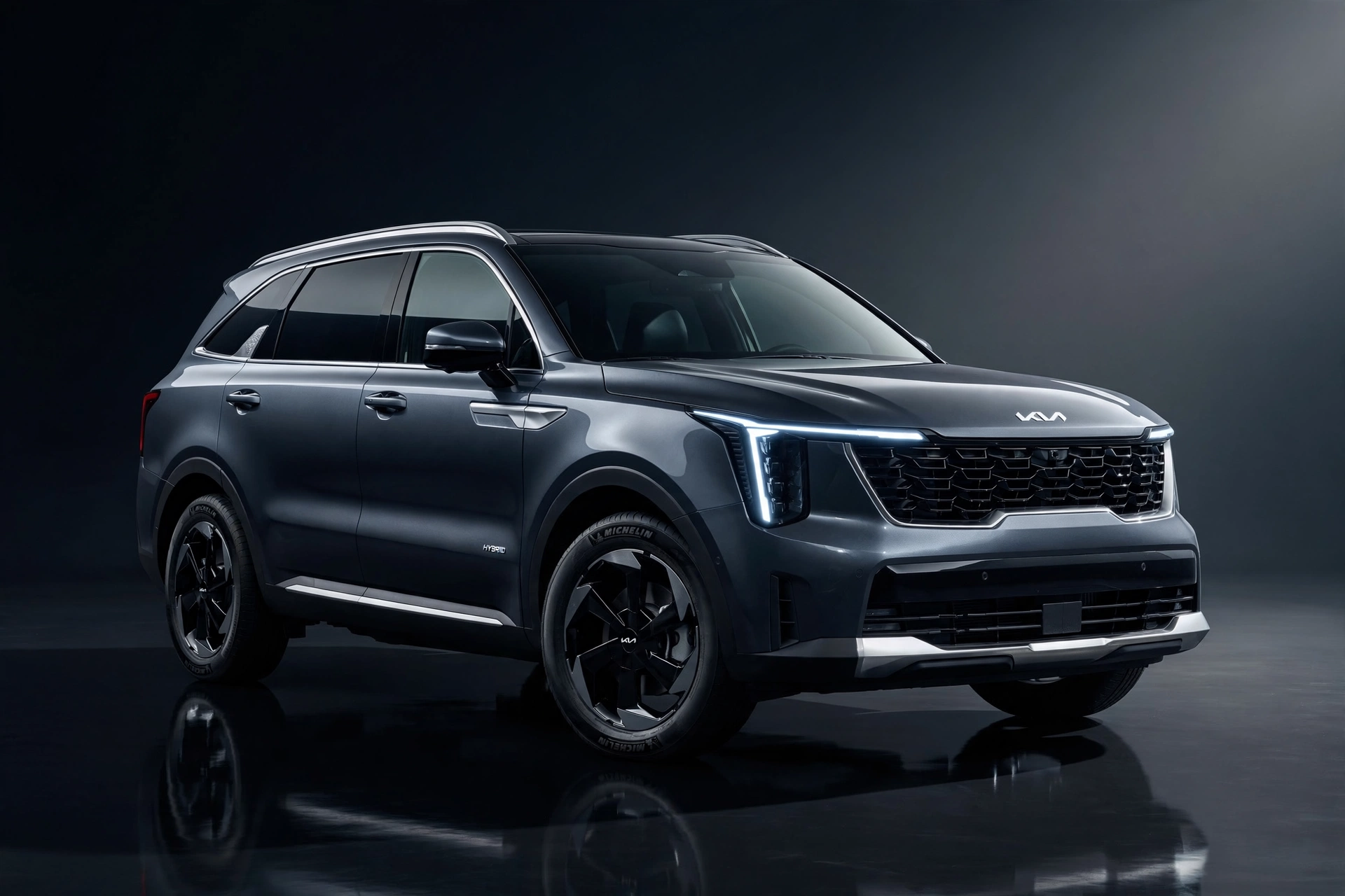 Kia Sorento HEV 215 CV, vista frontal