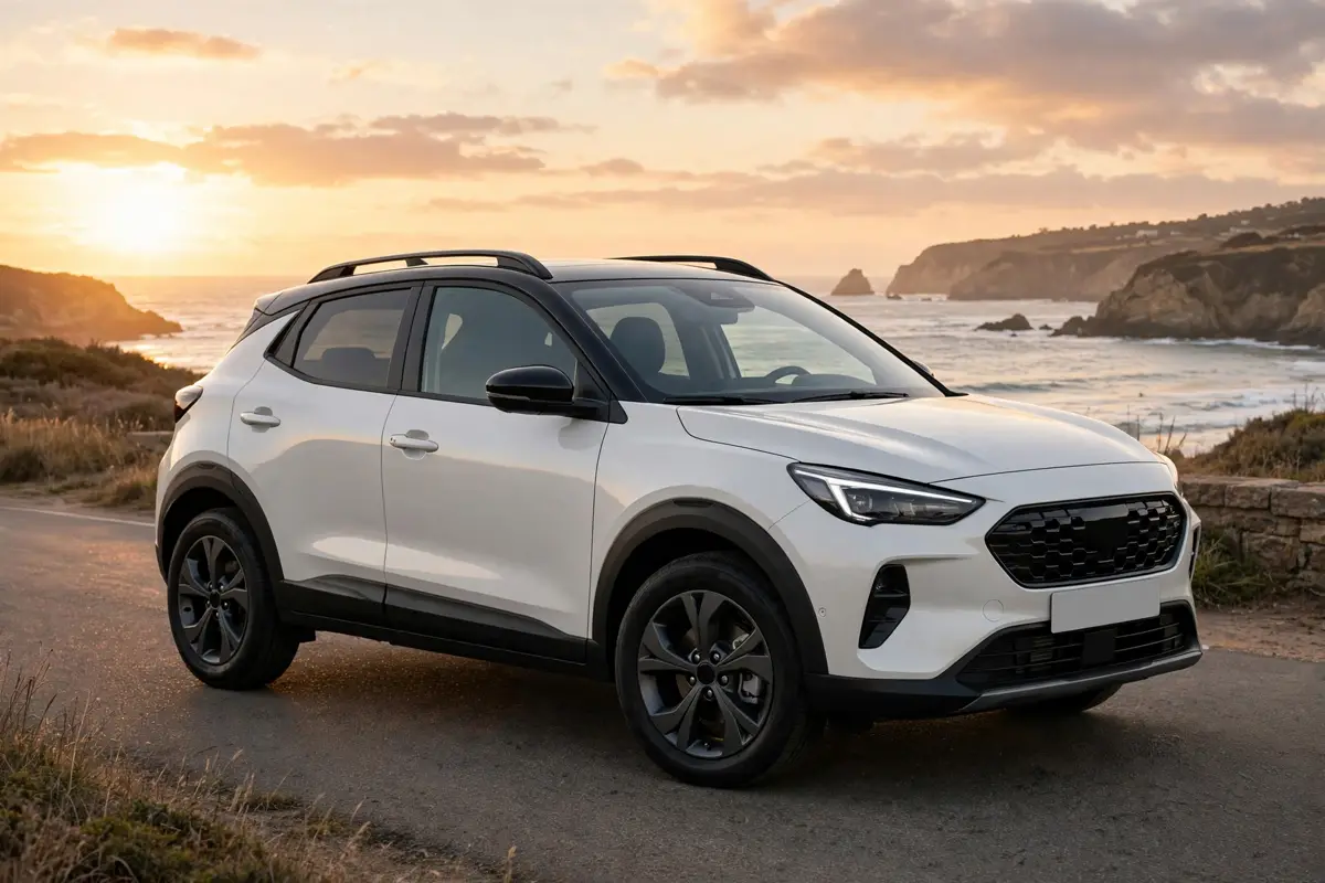 Kia Stonic 2026, vista tres cuartos delantera