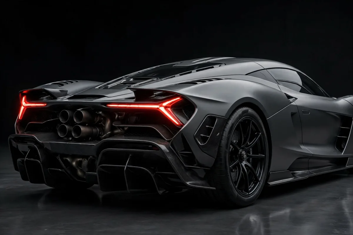 Lamborghini Fenomeno, vista lateral en estudio