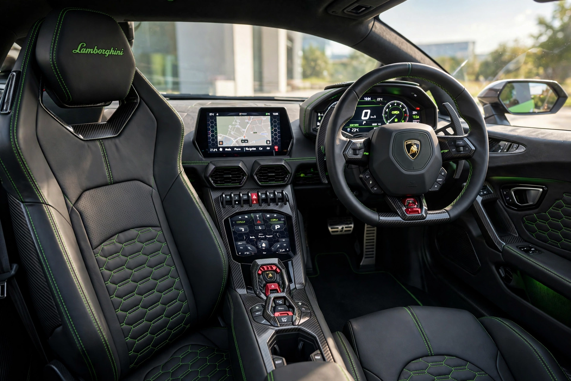 Interior oficial del Lamborghini Temerario