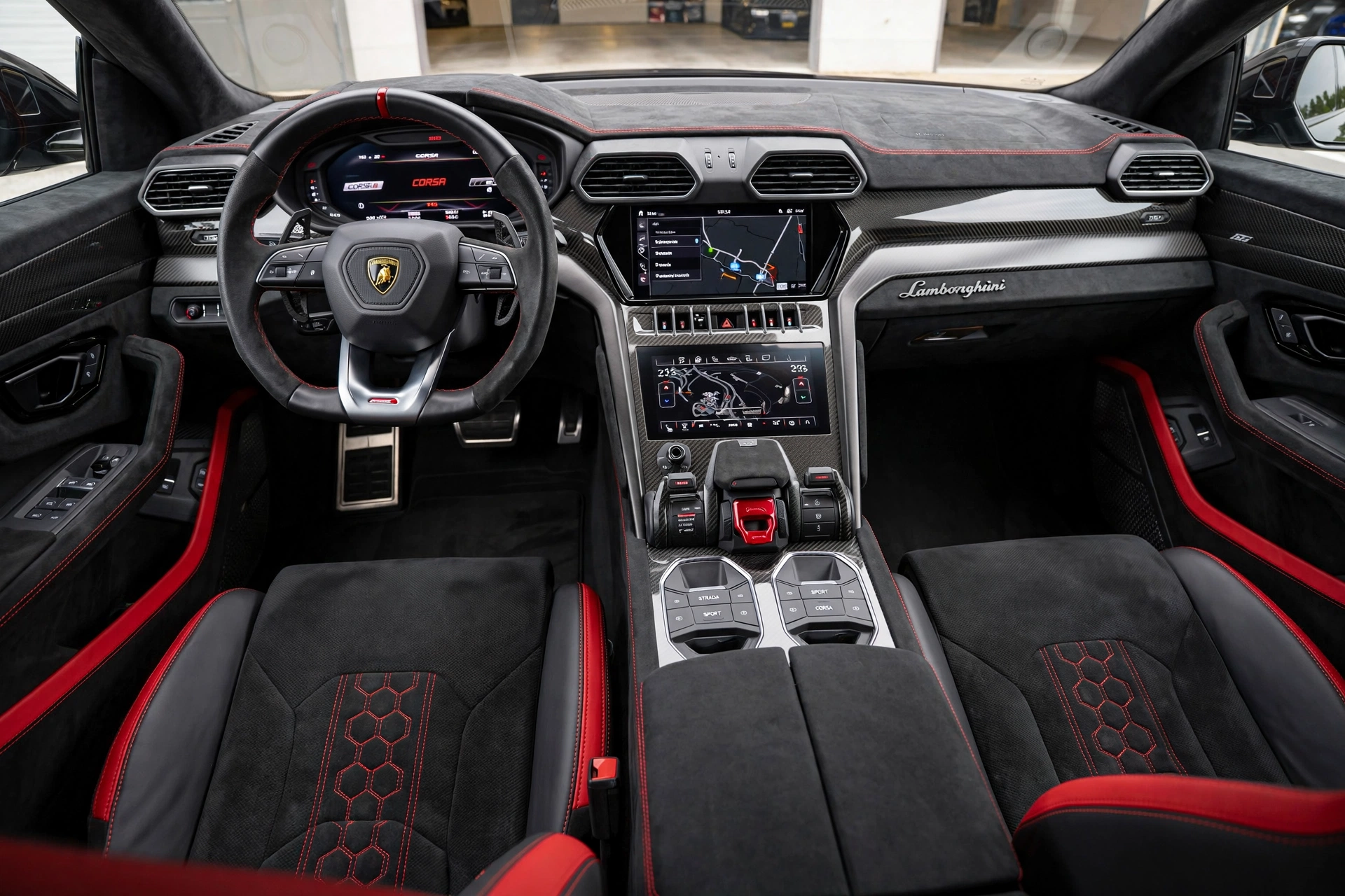 Interior oficial del Lamborghini Urus Performante