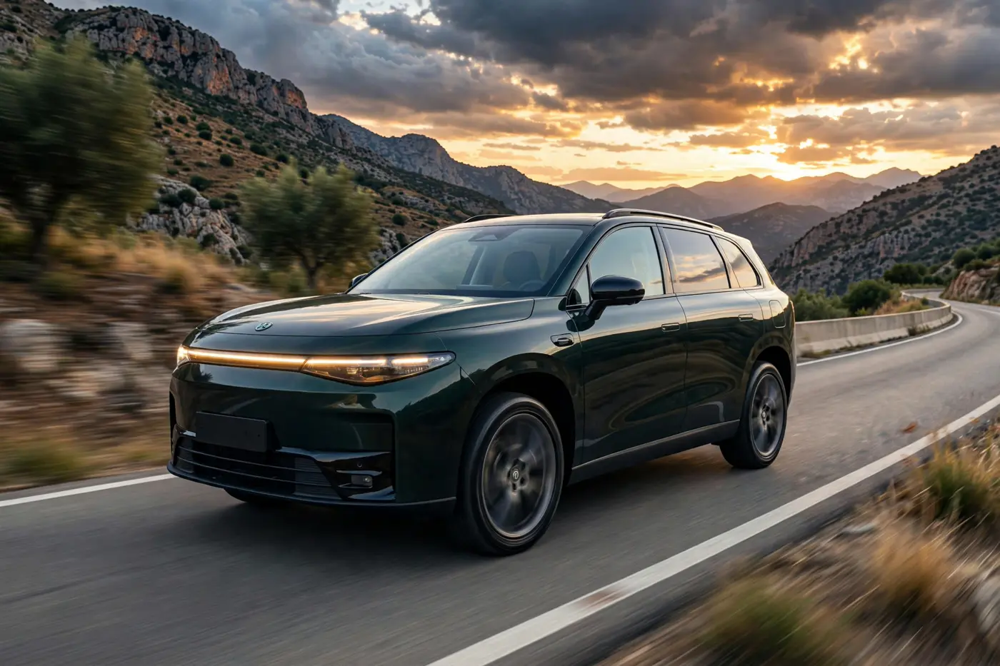 Leapmotor C10 verde, SUV de autonomía extendida