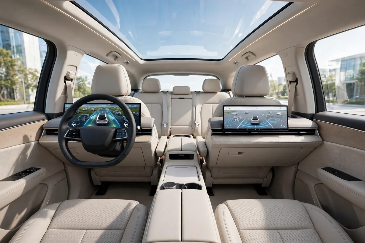 Interior del Leapmotor C16 EREV 280