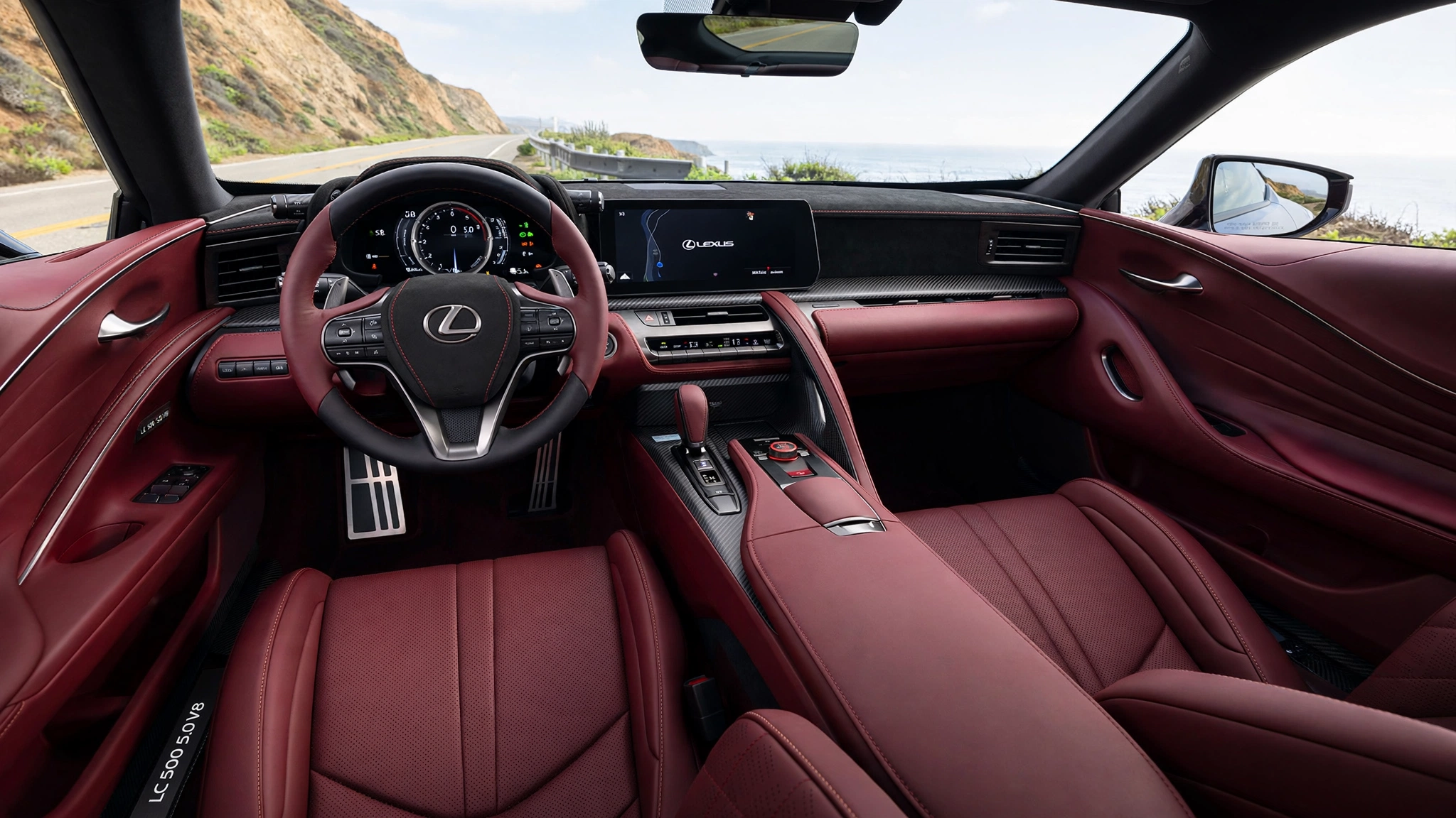 Interior oficial del Lexus LC 500