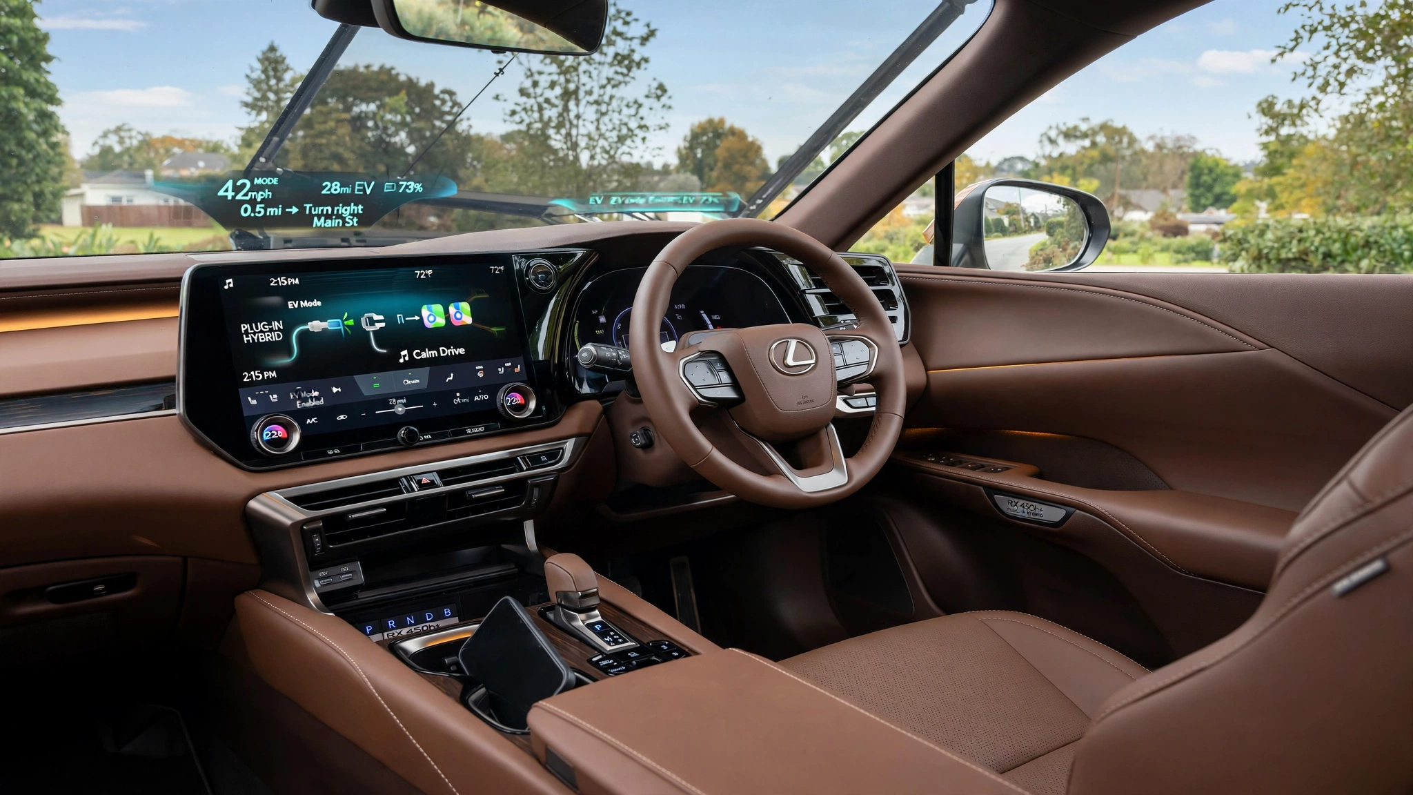 Interior oficial del Lexus RX 450h+