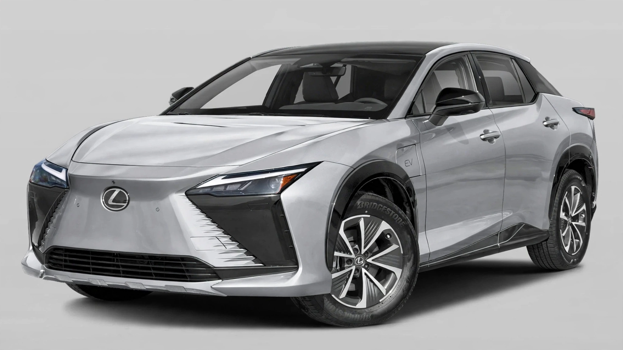 Lexus RZ 300e, vista frontal tres cuartos