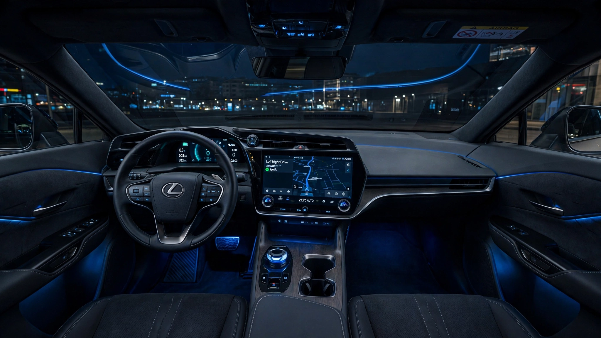 Interior oficial del Lexus RZ 450e