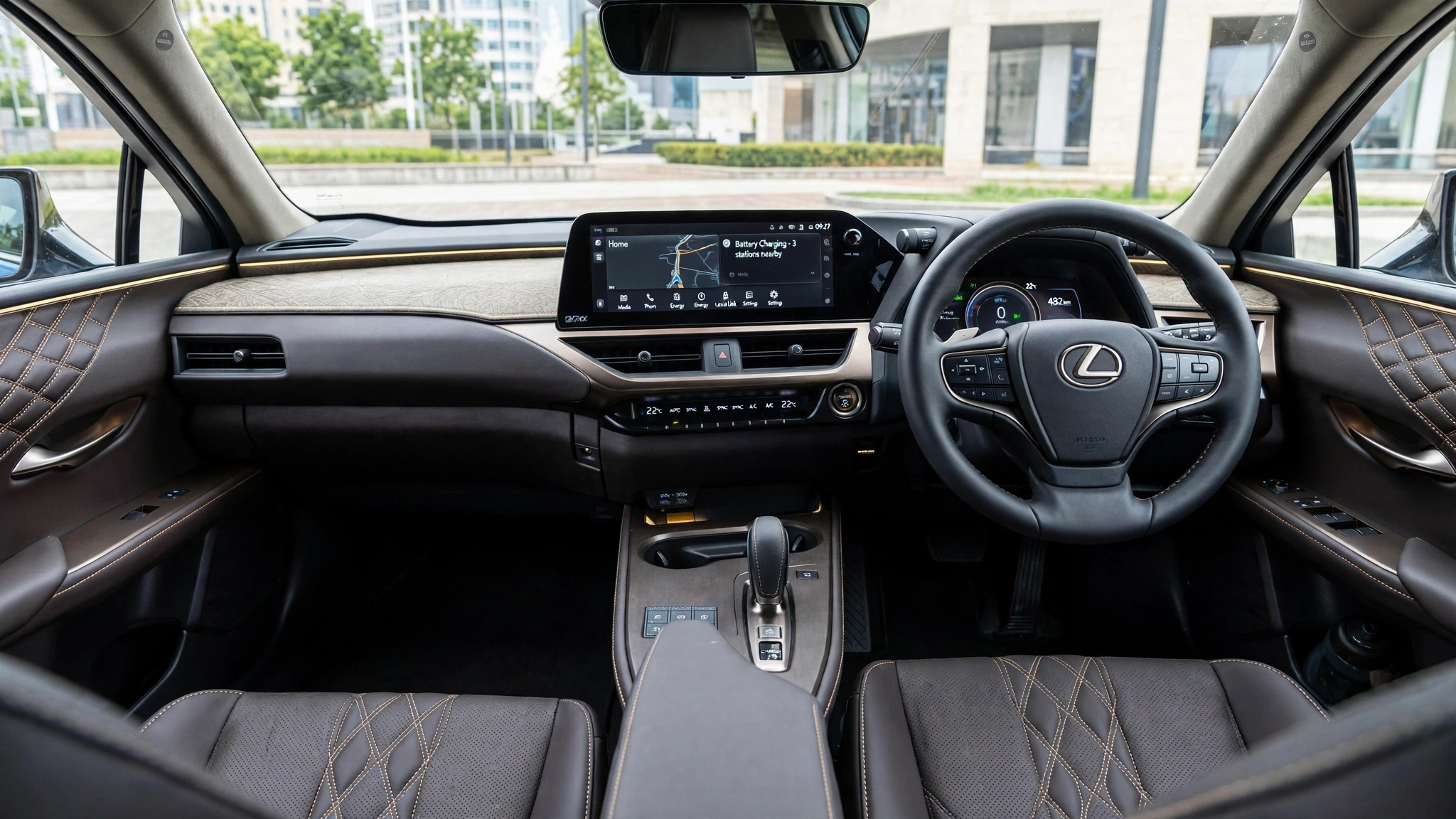 Interior oficial del Lexus UX 300e