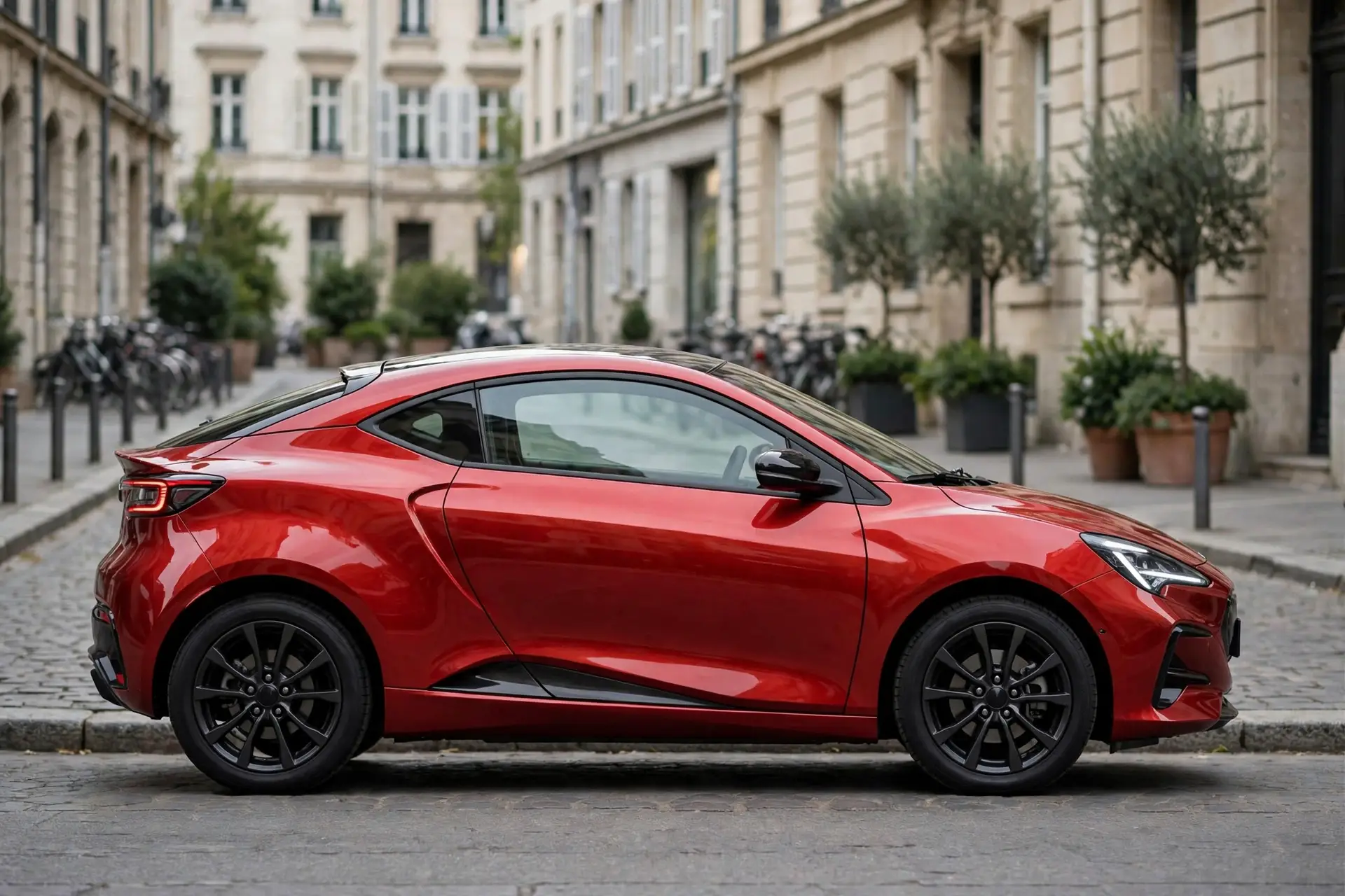 Ligier JS50 Elite 2026, vista lateral en ciudad