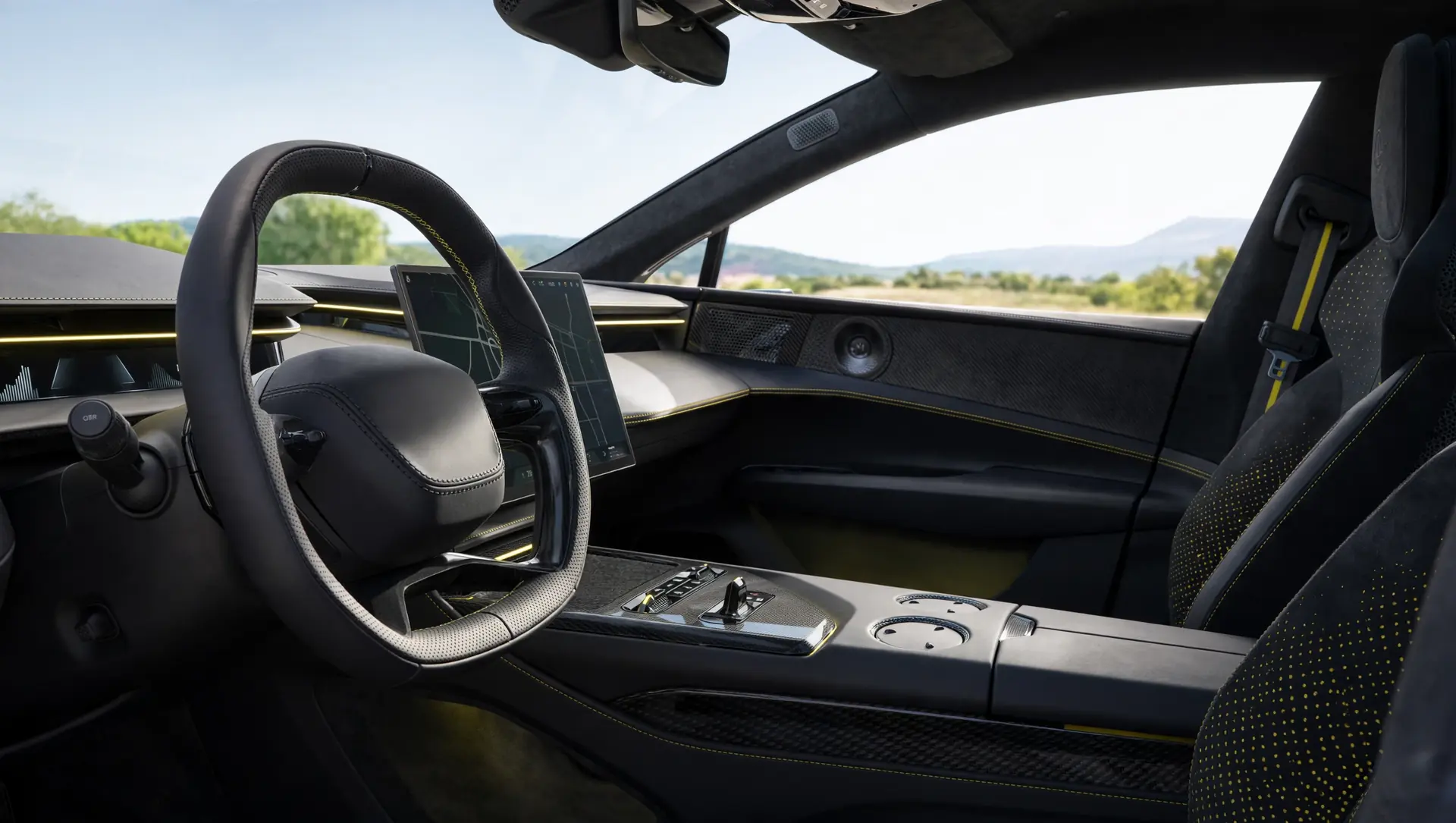 Interior del Lotus Emeya 900 Sport