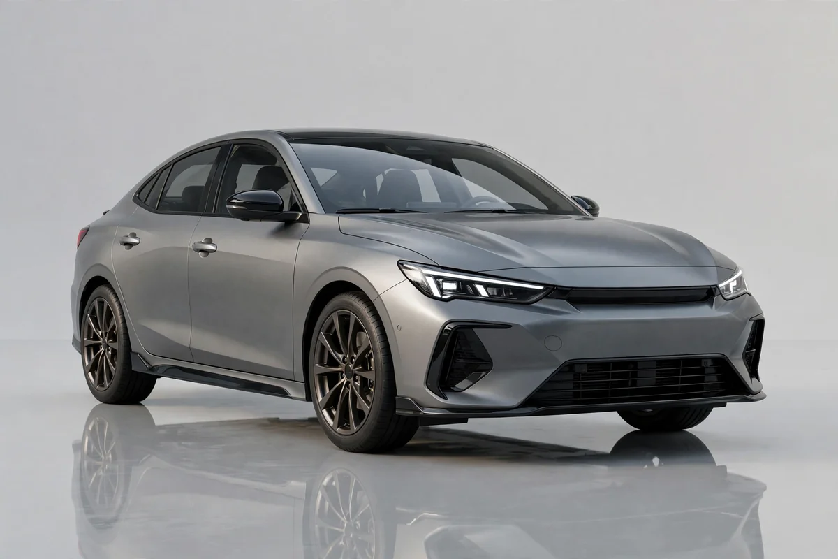 Lynk & Co 03 berlina deportiva, vista tres cuartos delantera