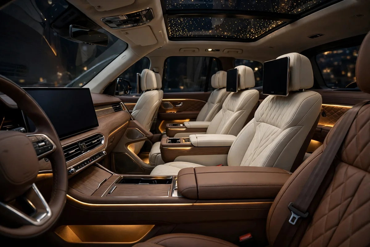 Interior oficial del Lynk & Co 900 EM-P