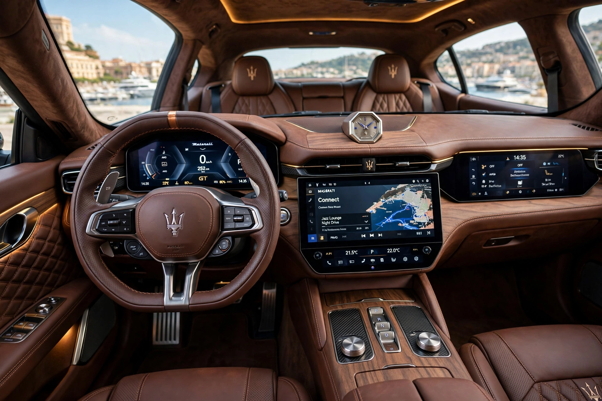 Interior oficial del Maserati GranTurismo