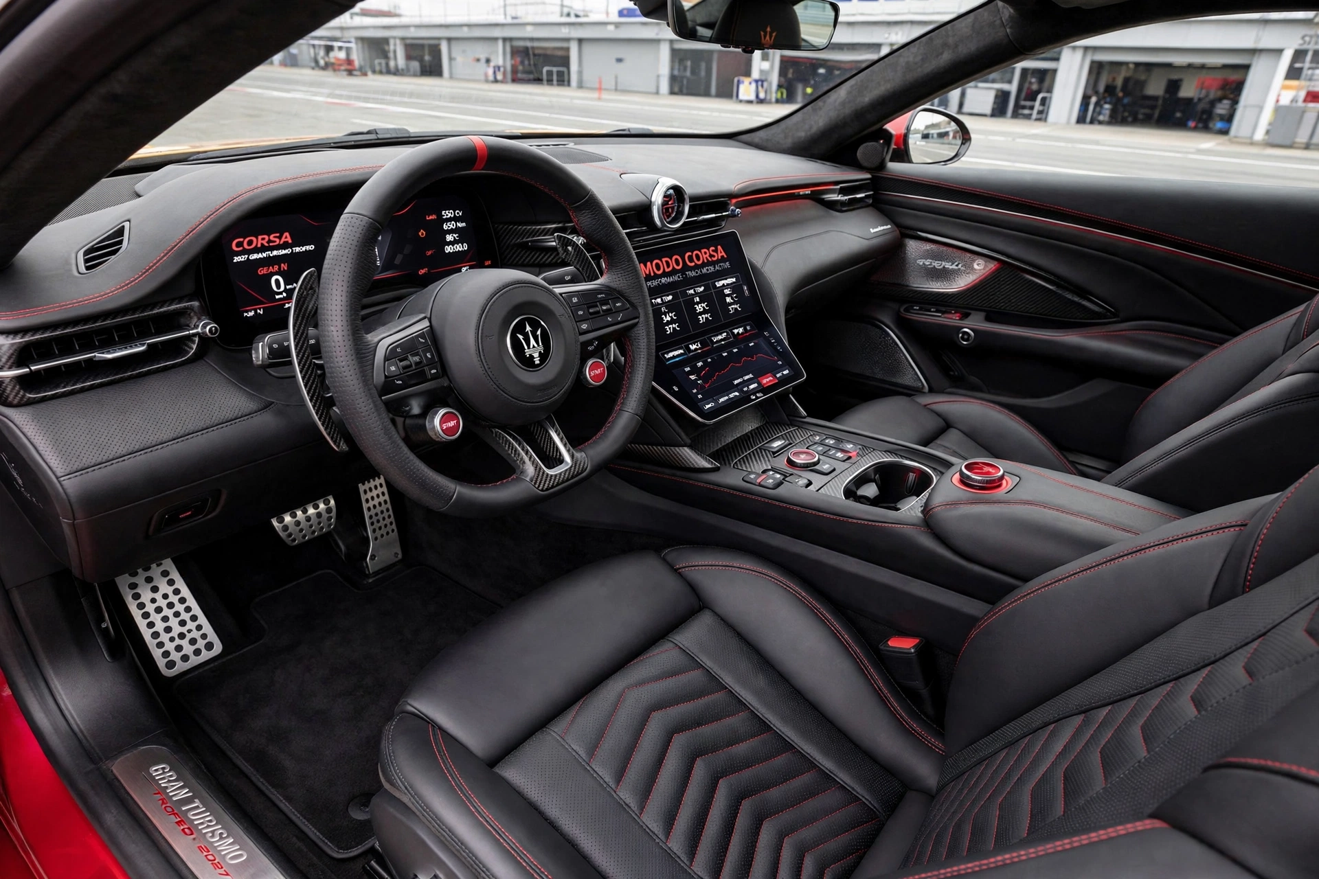 Interior oficial del Maserati GranTurismo Trofeo