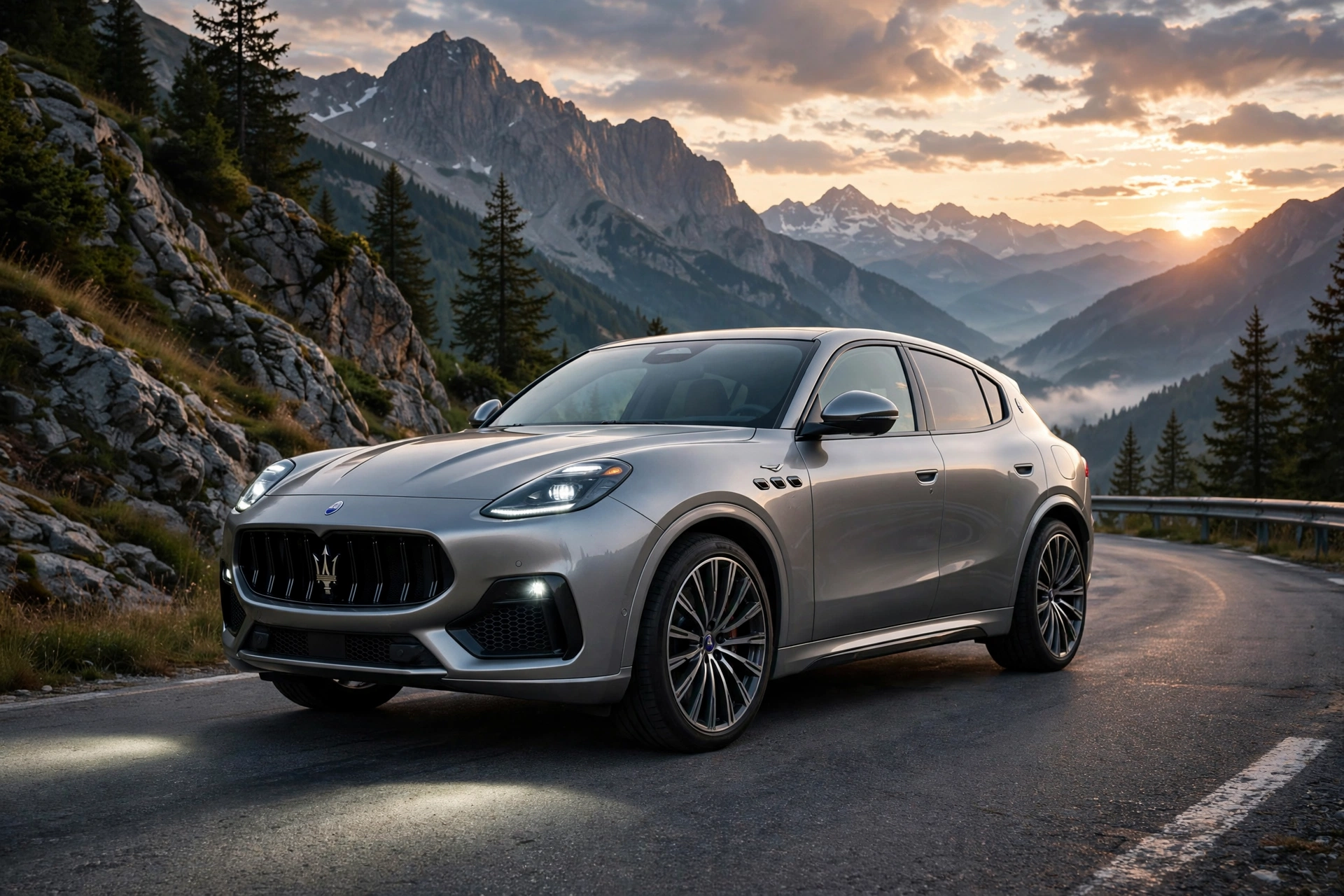 Maserati Grecale 2027, tres cuartos delantero