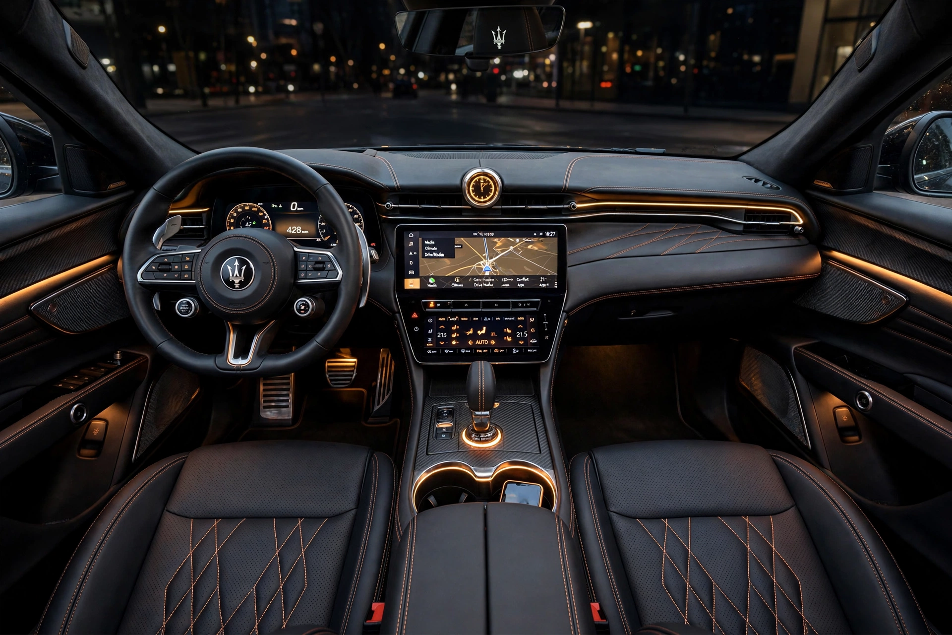 Interior oficial del Maserati Grecale
