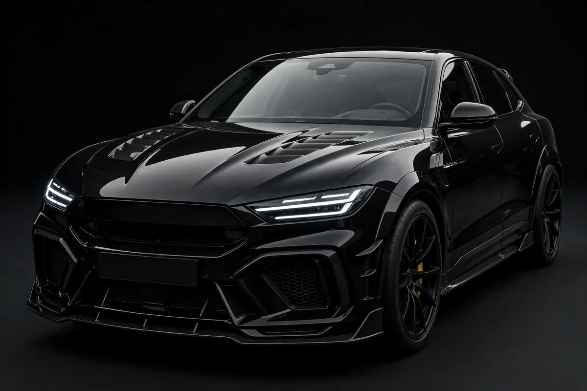 Maserati Levante Trofeo, vista lateral en estudio