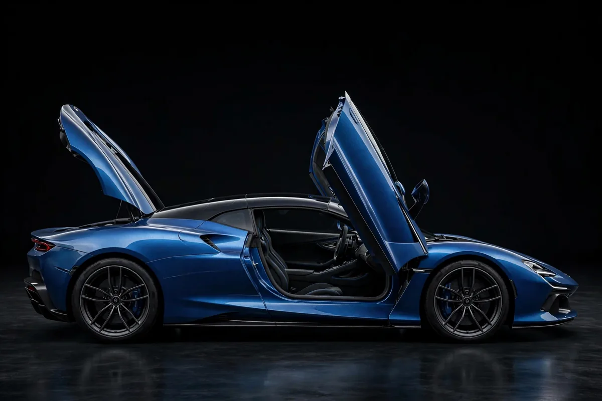 Maserati MC20 Cielo, vista lateral en estudio
