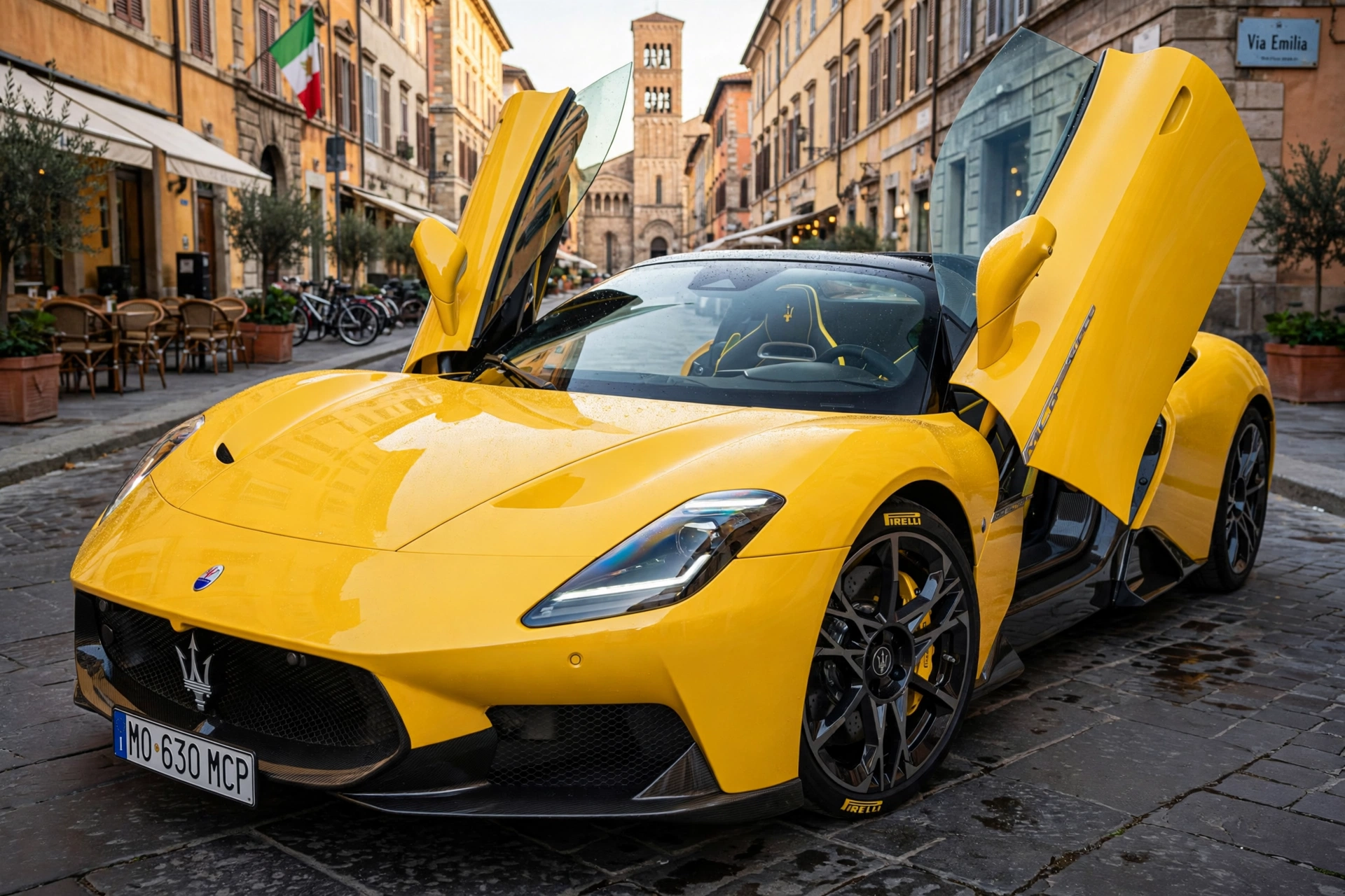 Maserati MCPura 2025, tres cuartos delantero