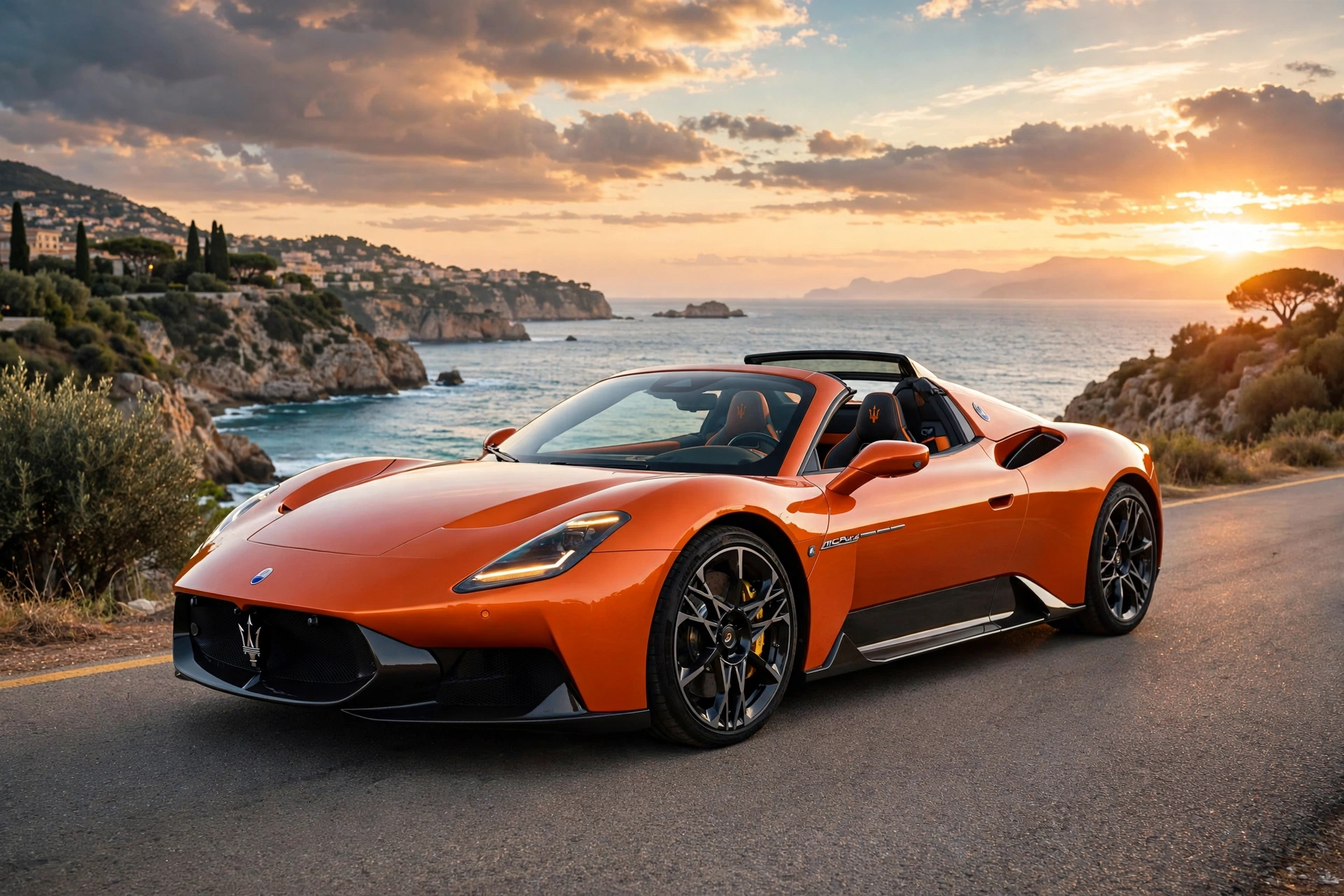 Maserati MCPura Cielo 2025, tres cuartos delantero