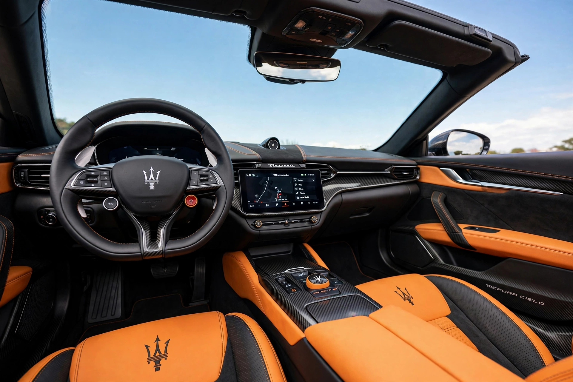 Interior oficial del Maserati MCPura Cielo