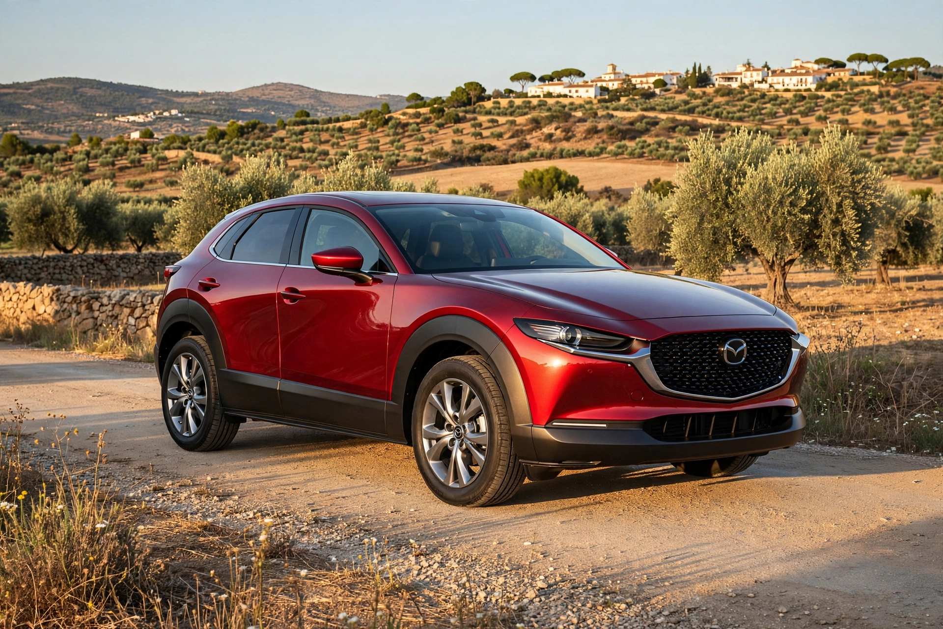Mazda CX-30 2.0 e-SKYACTIV X 2026, vista tres cuartos delantera
