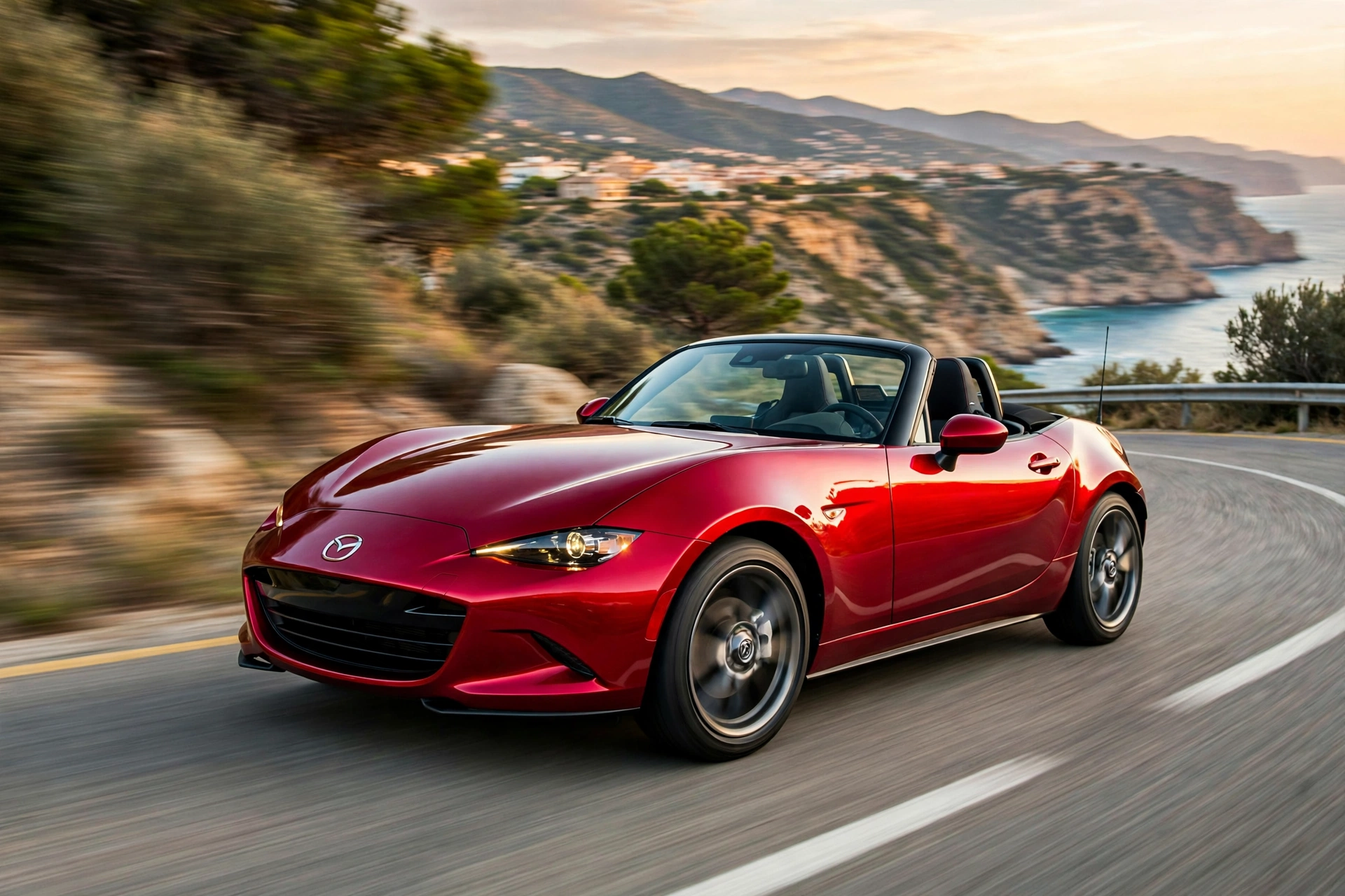 Mazda MX-5 2.0 SKYACTIV-G 2026 descapotable, vista tres cuartos delantera