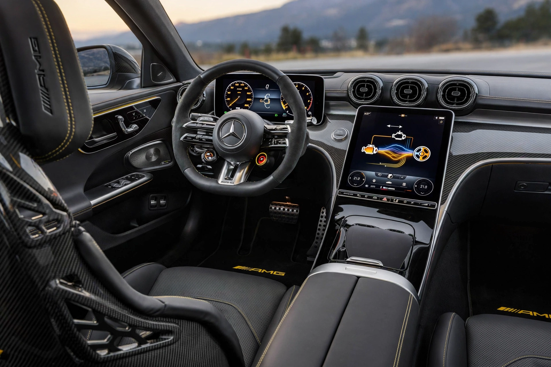 Interior del Mercedes-AMG C 63 S E Performance