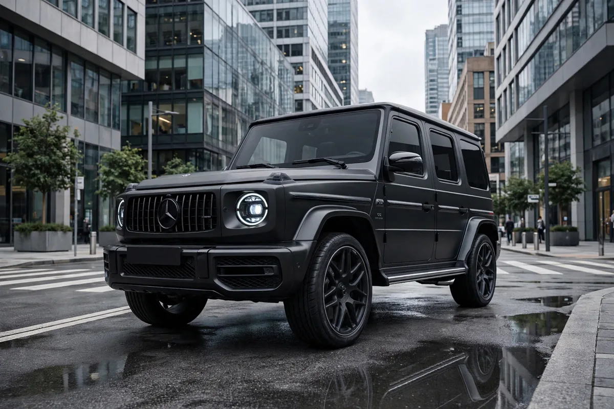 Mercedes-AMG G 63, vista frontal en ciudad