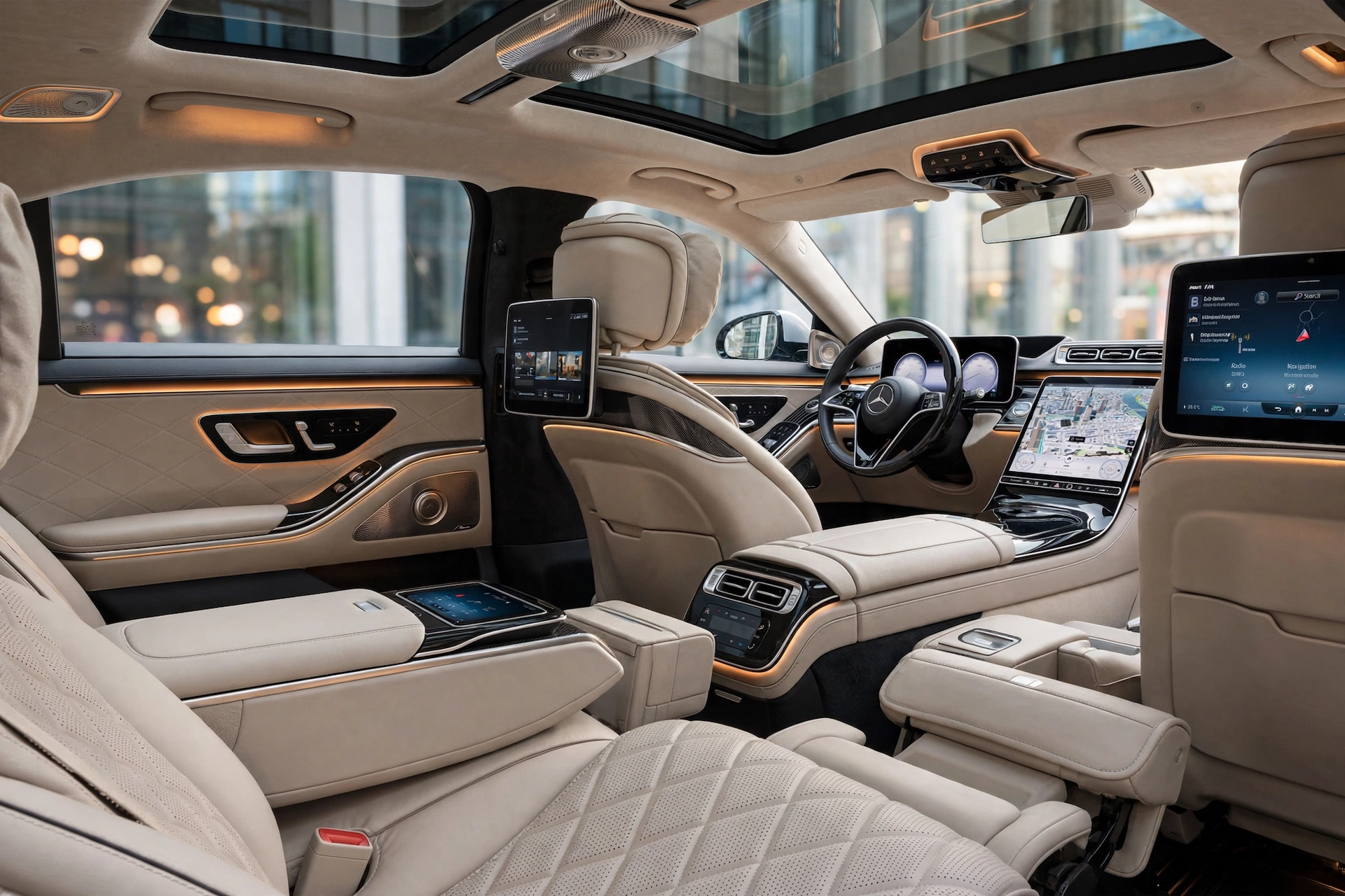 Interior oficial del Mercedes-Benz Clase S 500 4MATIC