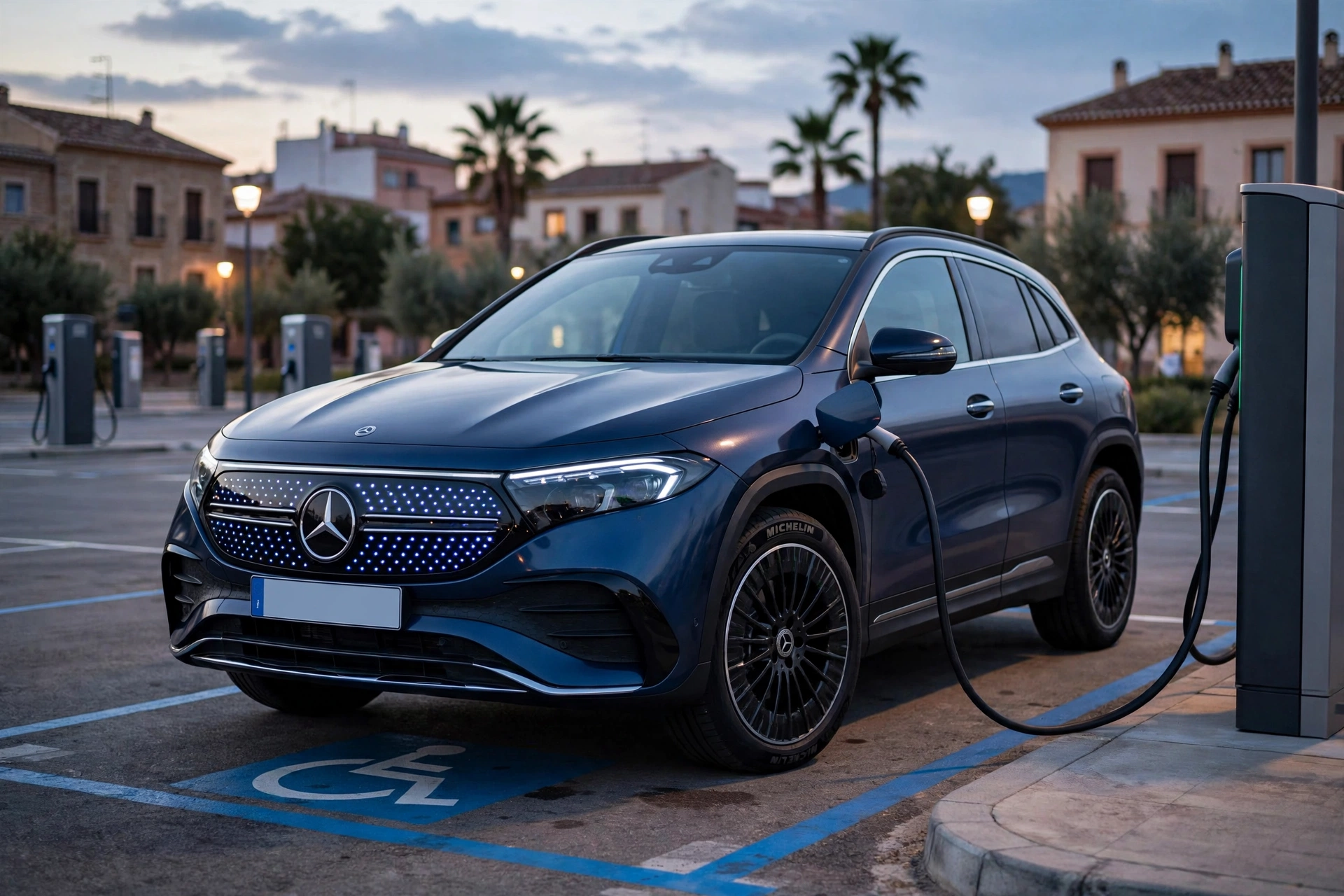 Mercedes EQA 250+, SUV eléctrico compacto, vista tres cuartos
