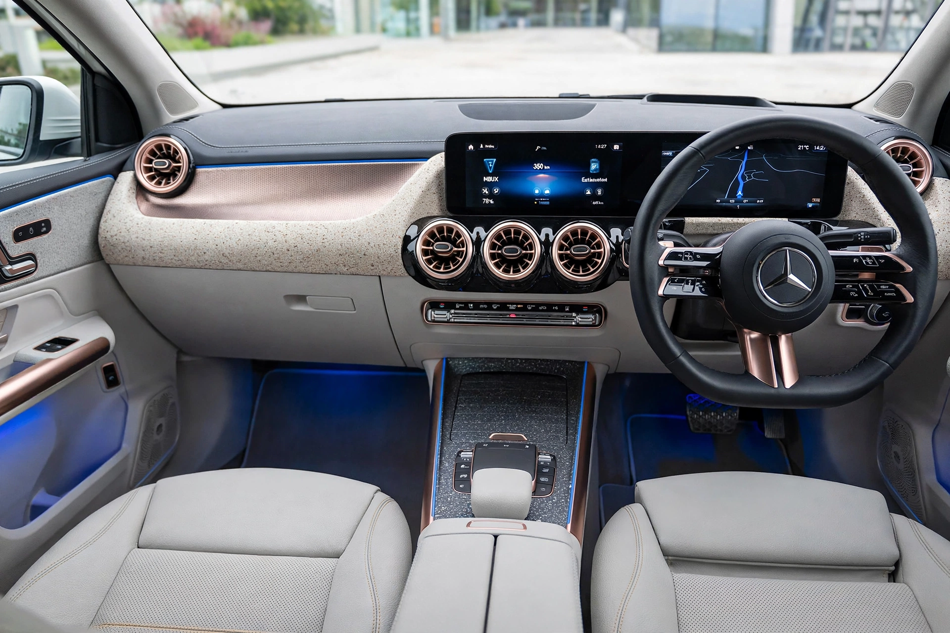 Interior oficial del Mercedes-Benz EQA 250+