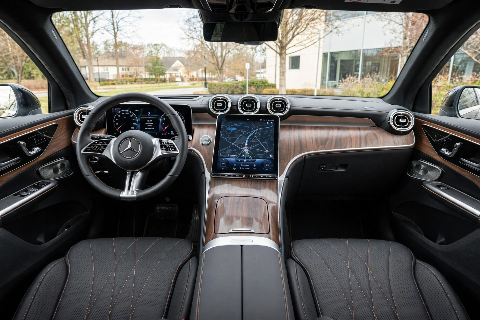 Interior del Mercedes GLC 220 d 4MATIC