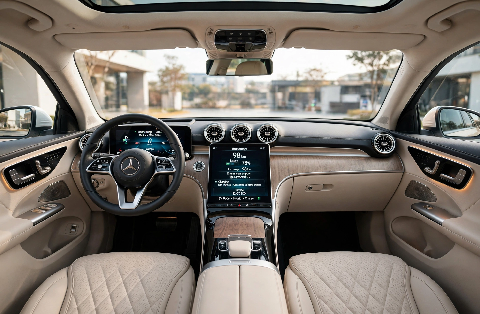Interior oficial del Mercedes-Benz GLC 300 de 4MATIC