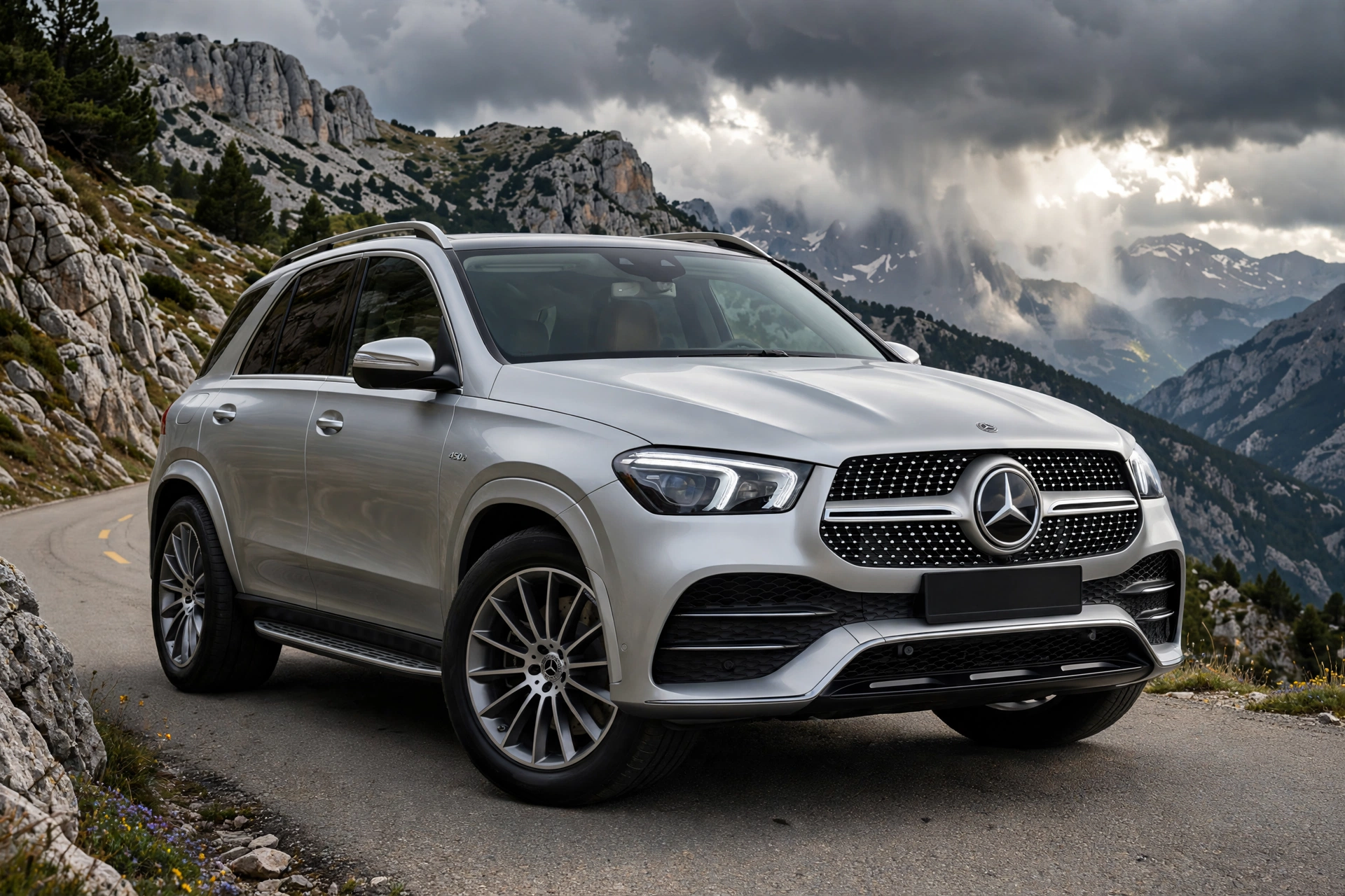 Mercedes GLE 450 d 4MATIC, SUV grande diésel, vista tres cuartos