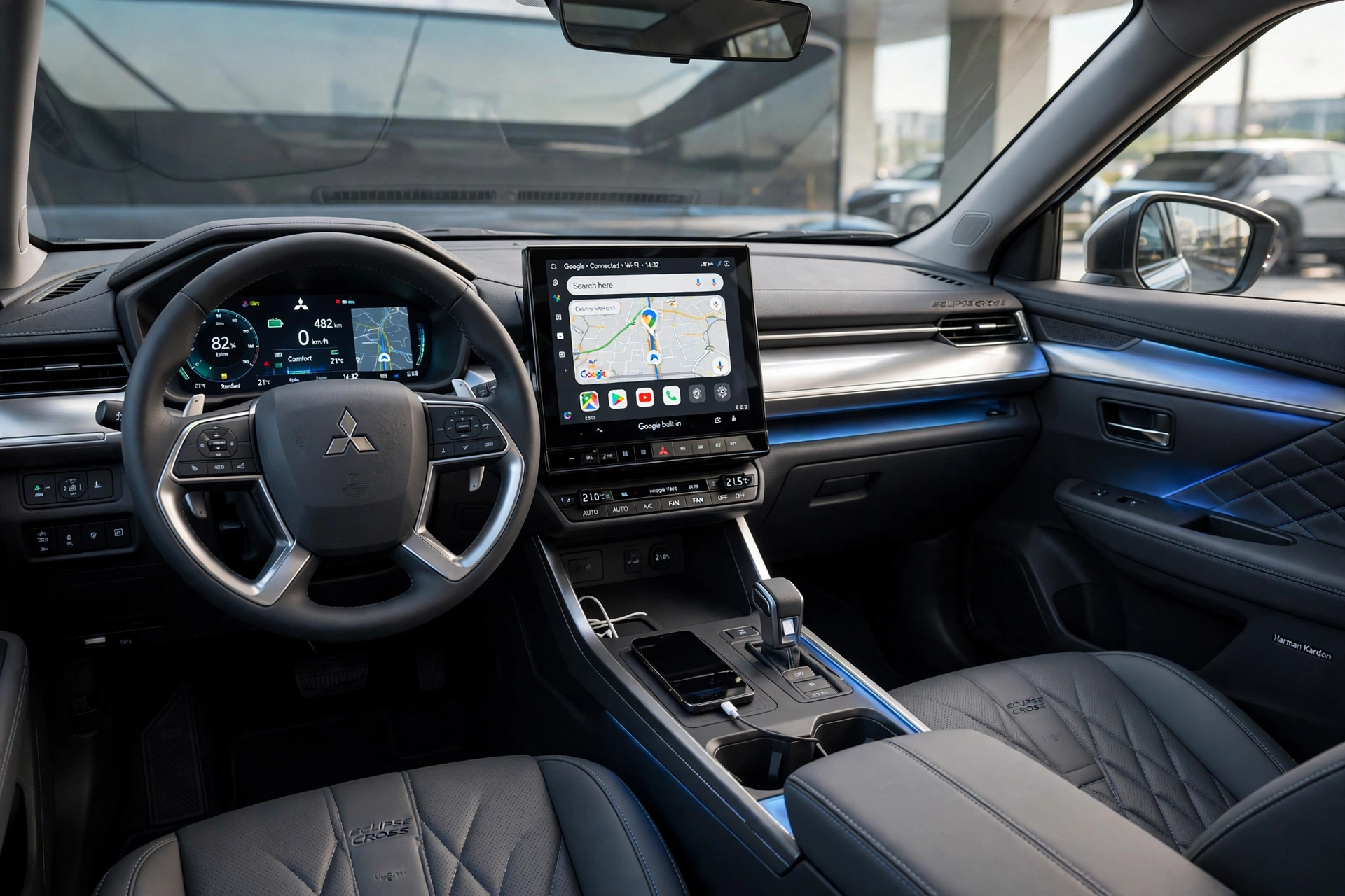 Interior oficial del Mitsubishi Eclipse Cross EV