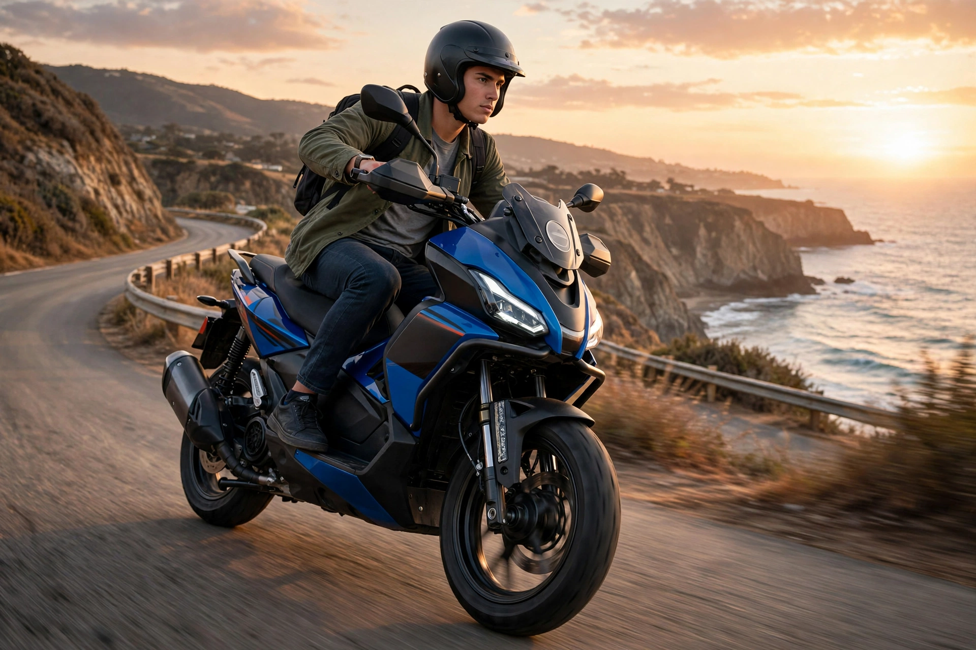 Aprilia SR GT 200 2024 en carretera