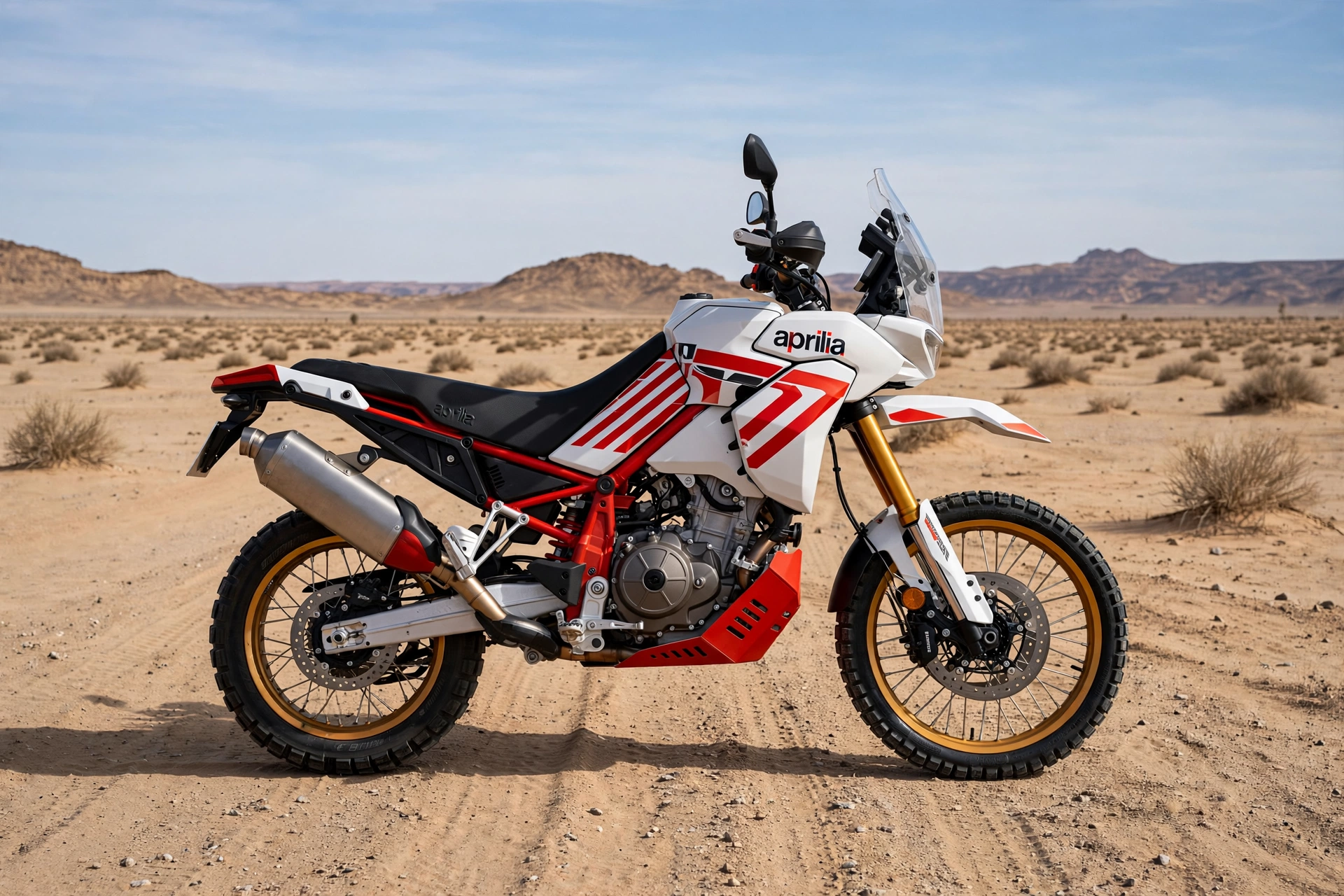 Aprilia Tuareg 660 Rally 2025, vista lateral
