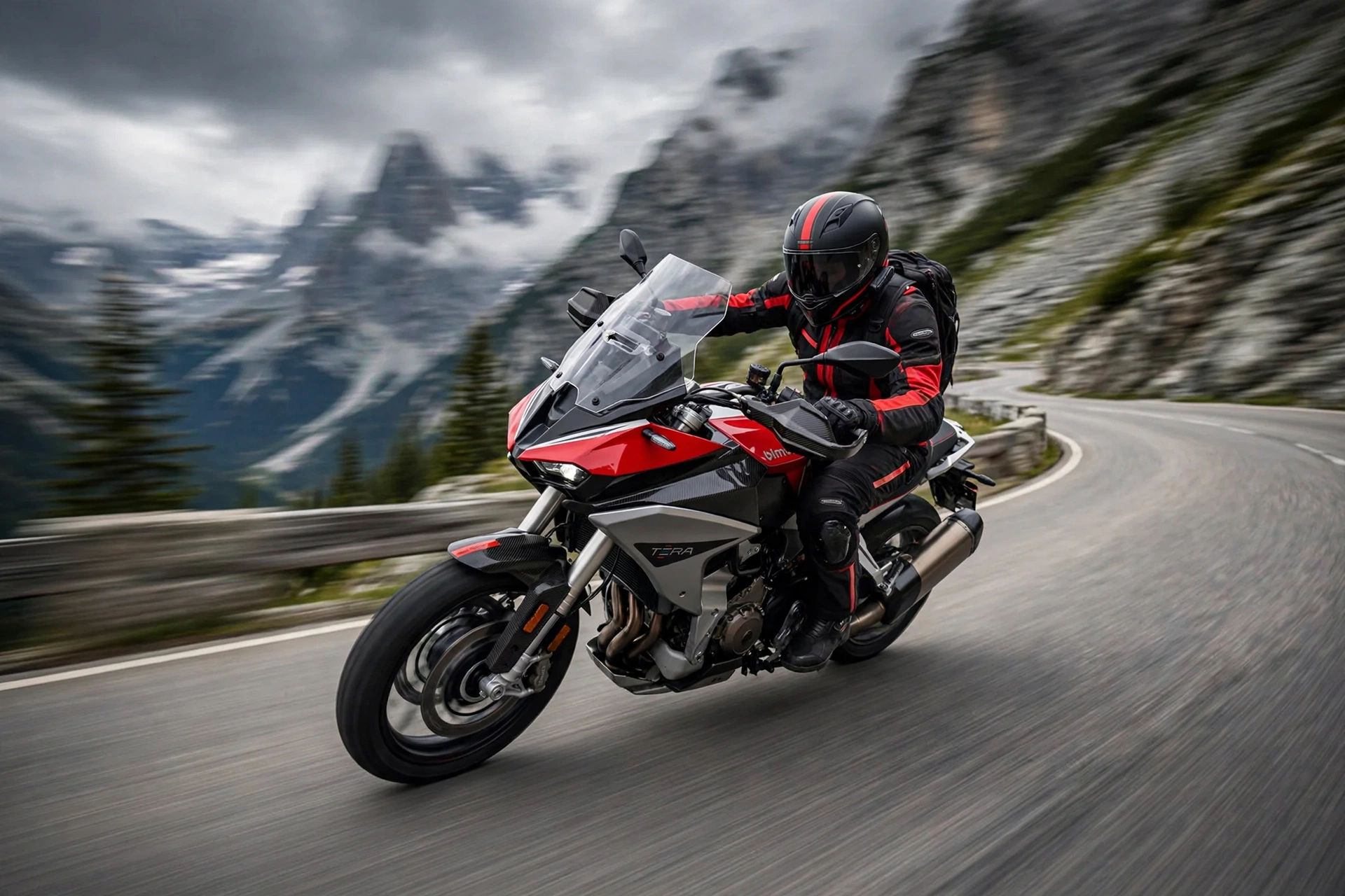 Bimota Tesi H2 Tera 2024 en carretera
