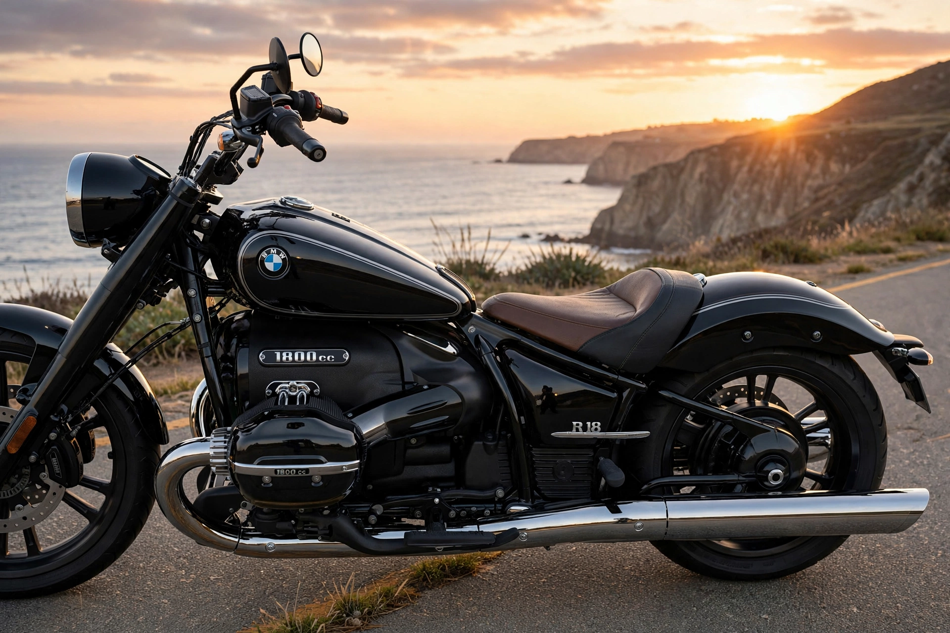 BMW R 18 2024, vista lateral con el motor bóxer visto