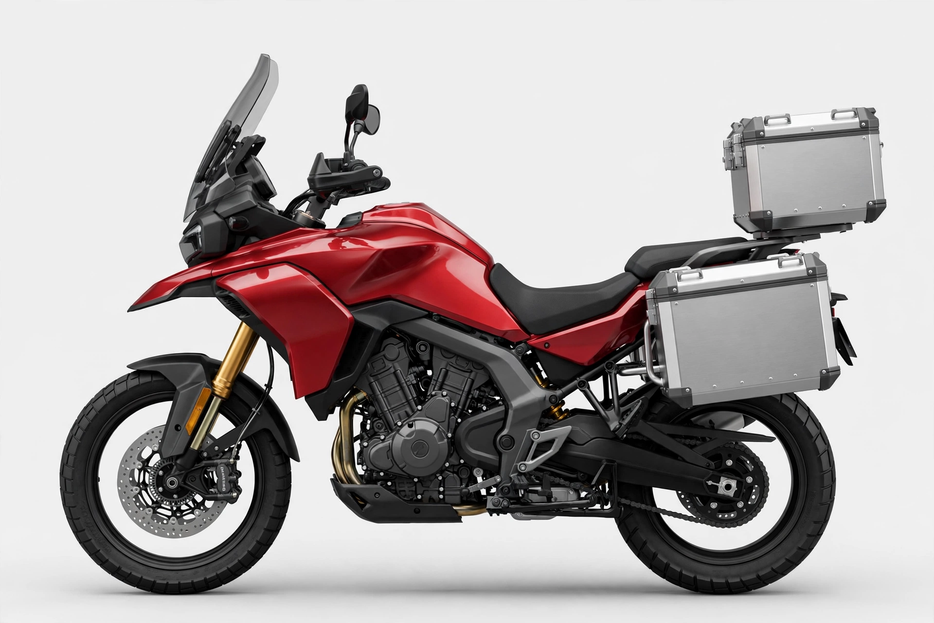 CFMoto 700MT 2025, vista lateral touring