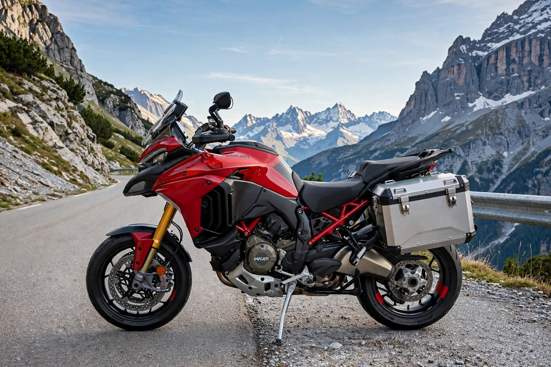 Ducati Multistrada V4 2025, vista lateral trail